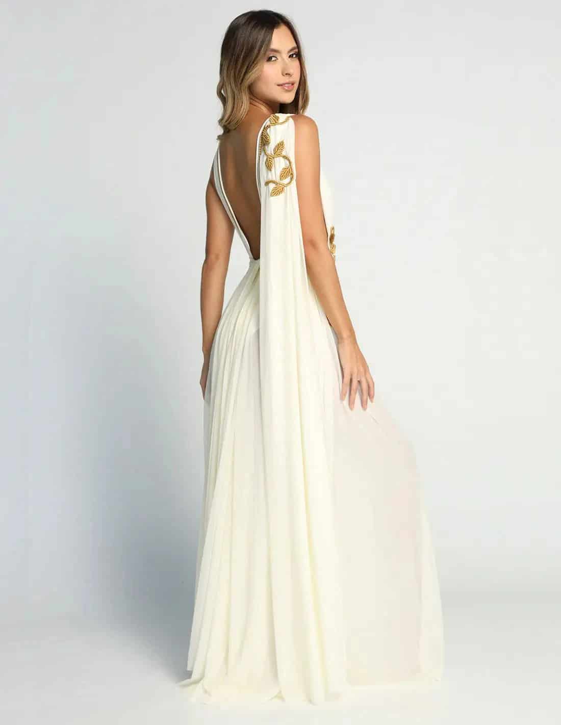 Vestido Copernico Ivory + Gold - miniatura 2