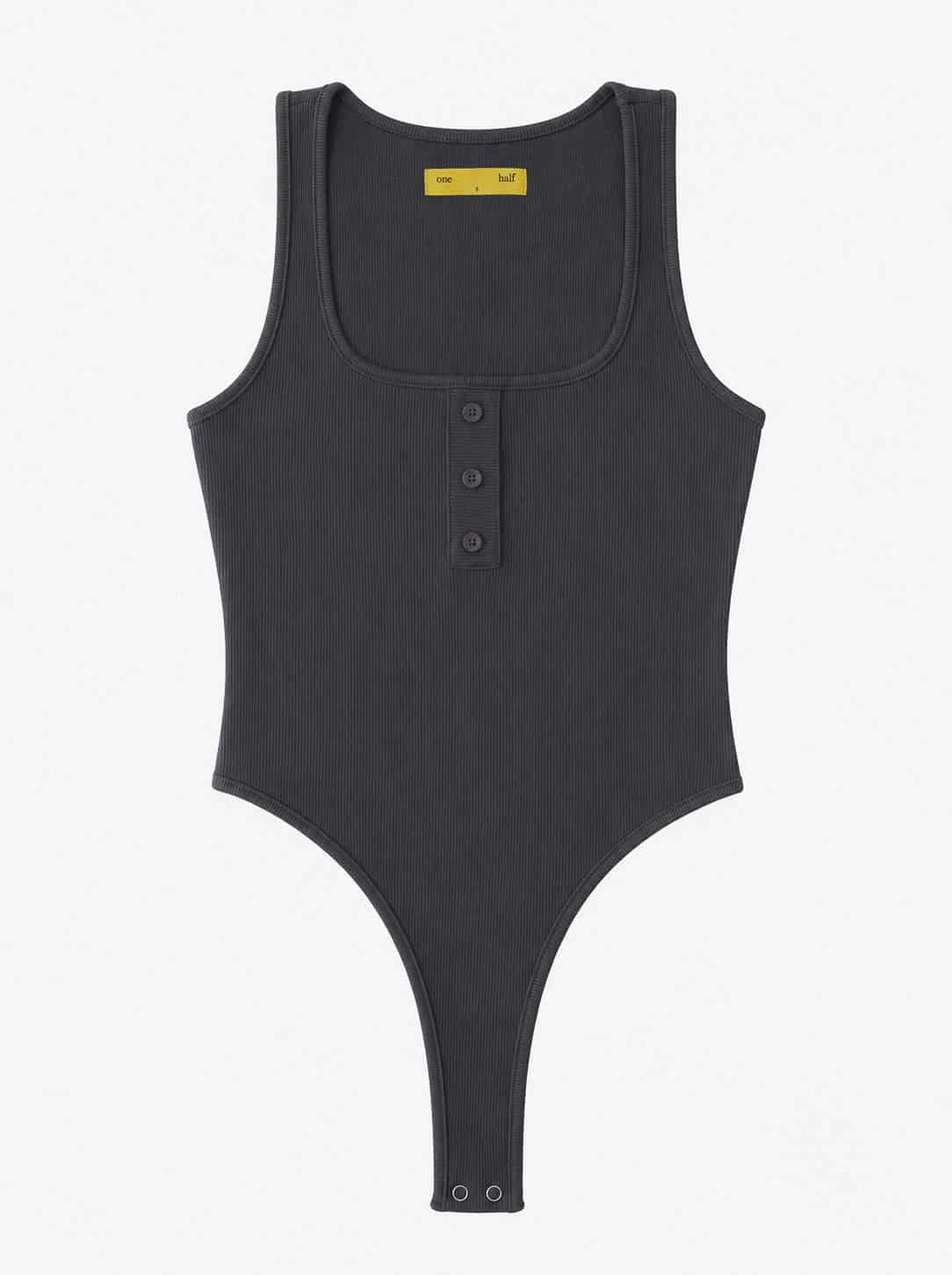 HALF BUTTON BODY - DARK GRAY - miniatura 2