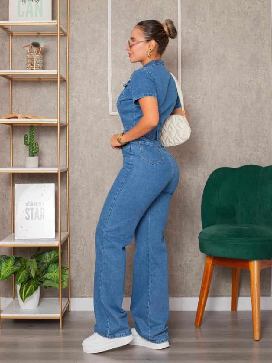 Enterizo largo Denim siena (oscuro) - miniatura 2