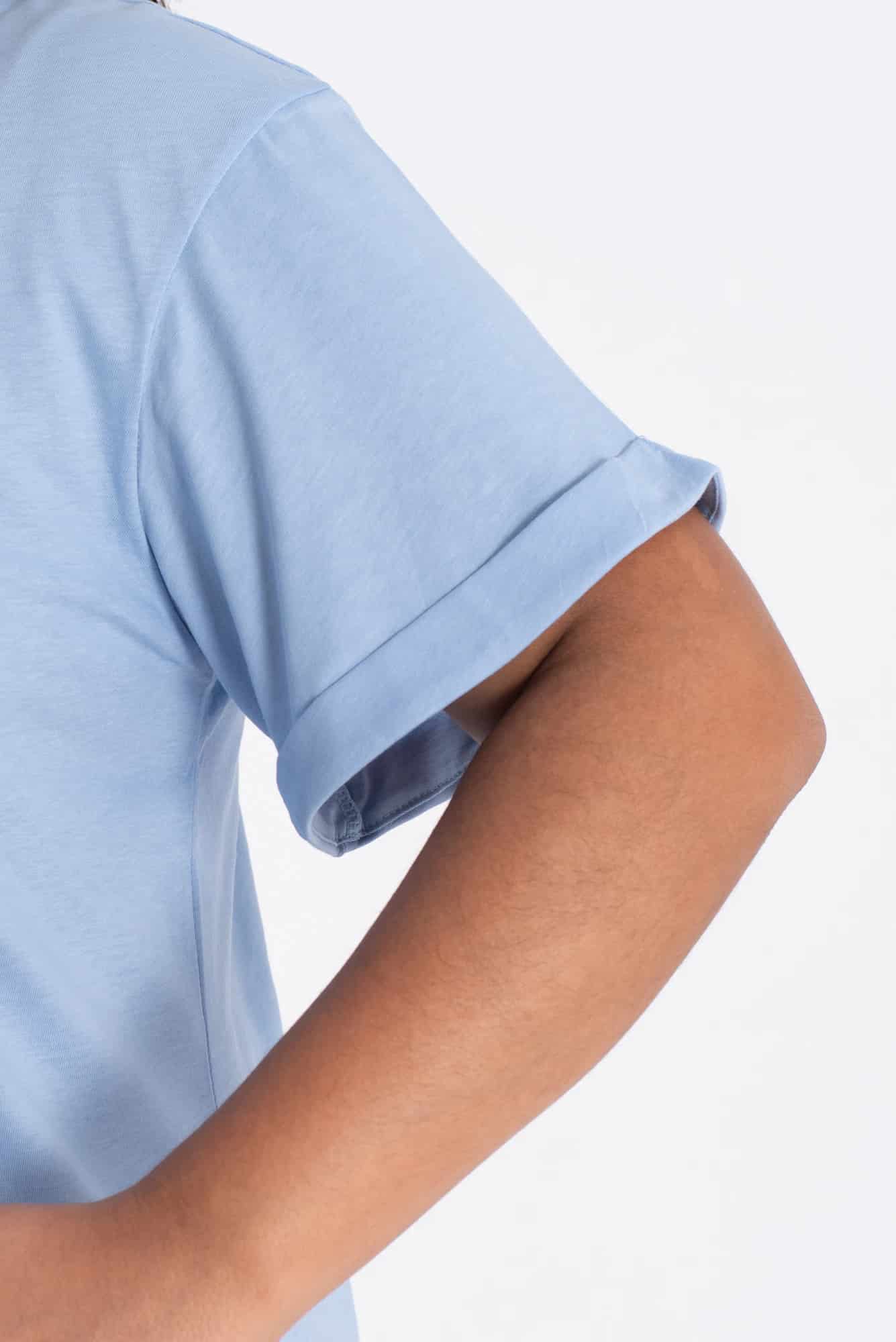 Camiseta Oversize Azul Claro - miniatura 4