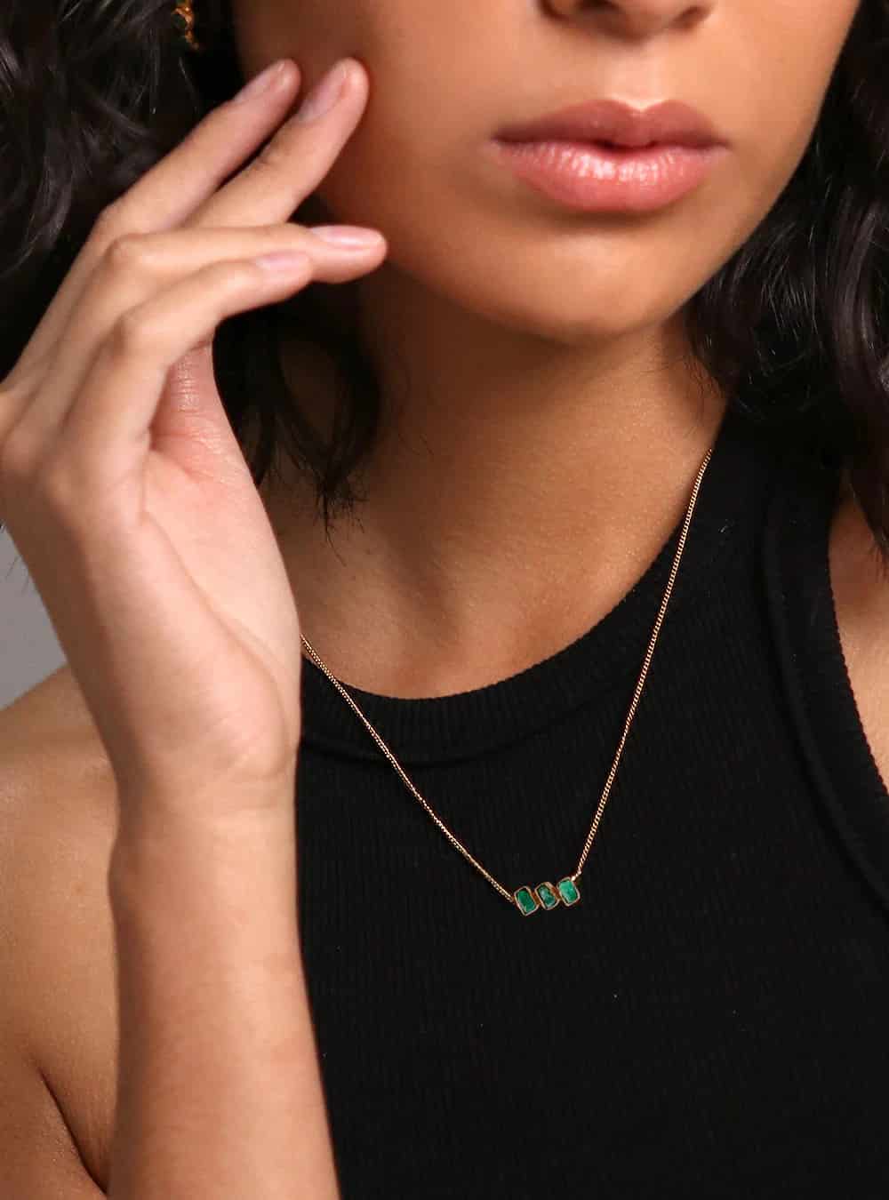 Collar Maya 3 Stone - miniatura 2