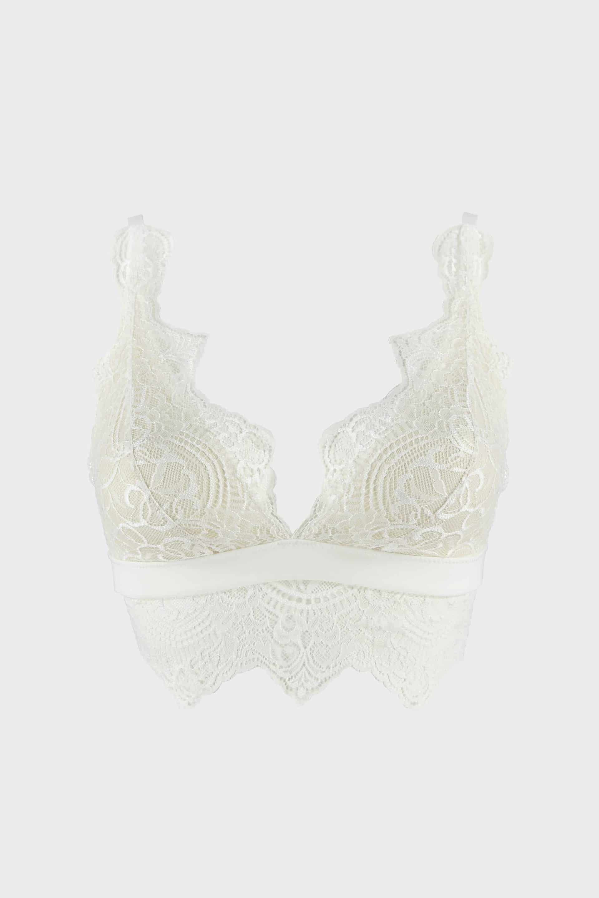 BRALETTE ELLIPSE EN ENCAJE SIN ARO TOTAL COMODIDAD BOREAL CRUDO - miniatura 3