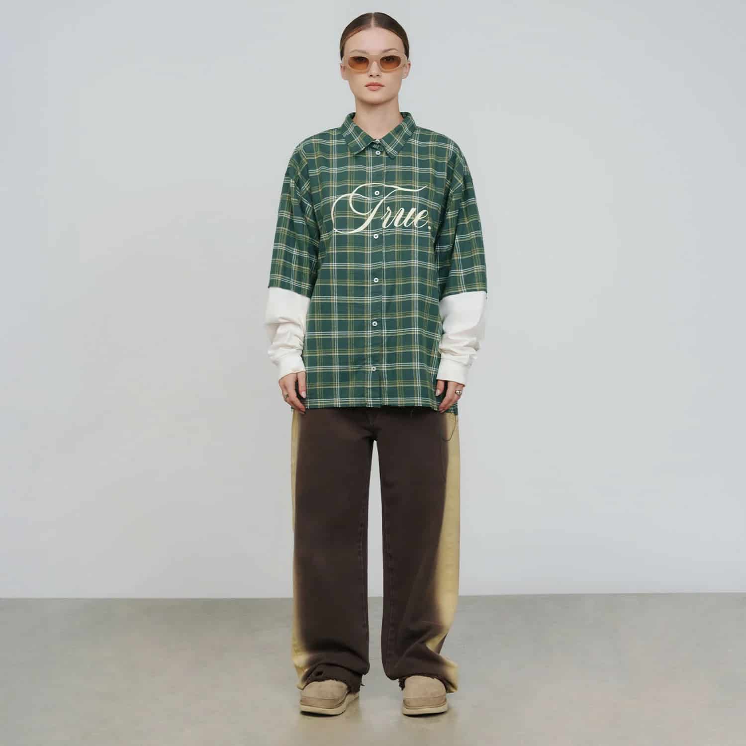 Sideburn Mid-Rise Pants - Brown - miniatura 10