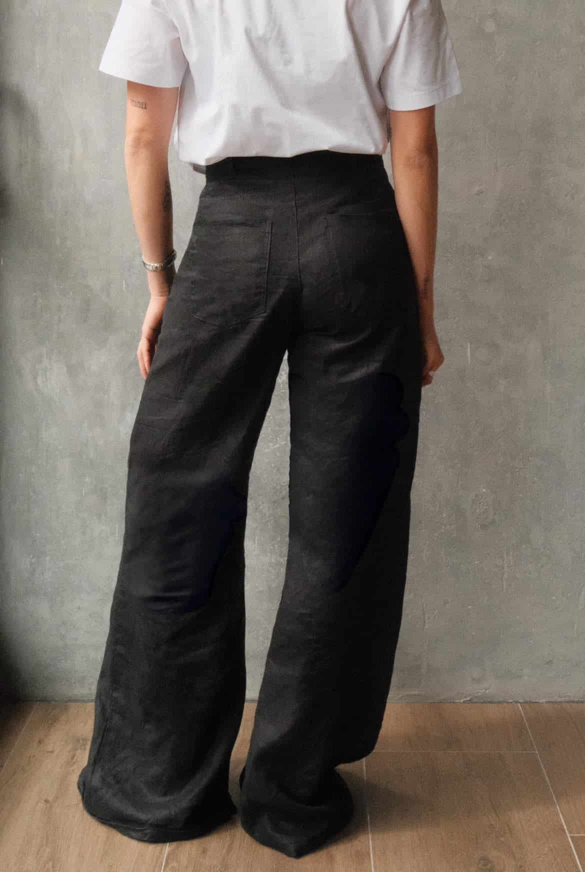 Pantalón Aire de lino | Negro - miniatura 6