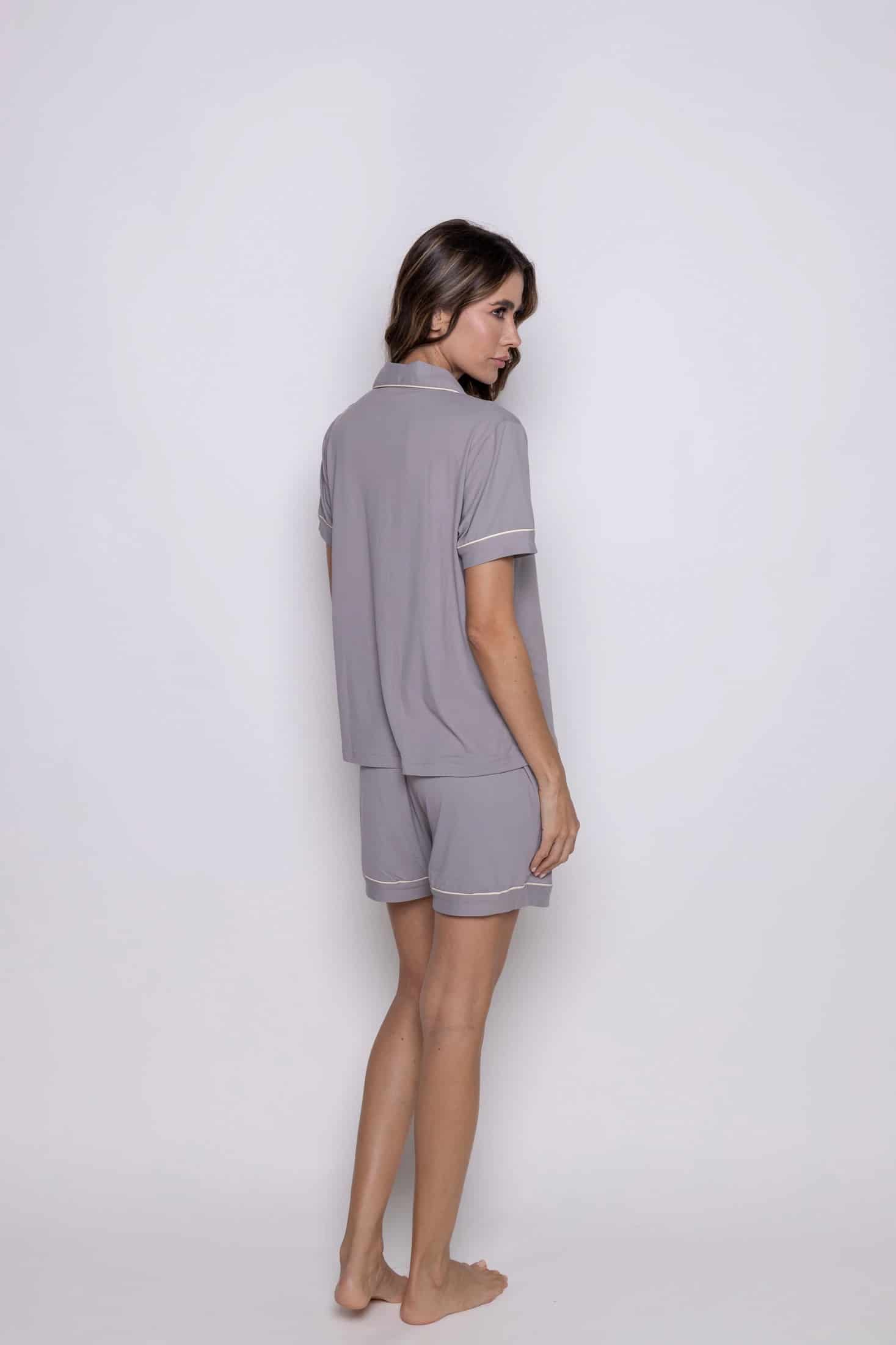 Conjunto short gris golden morning - miniatura 3