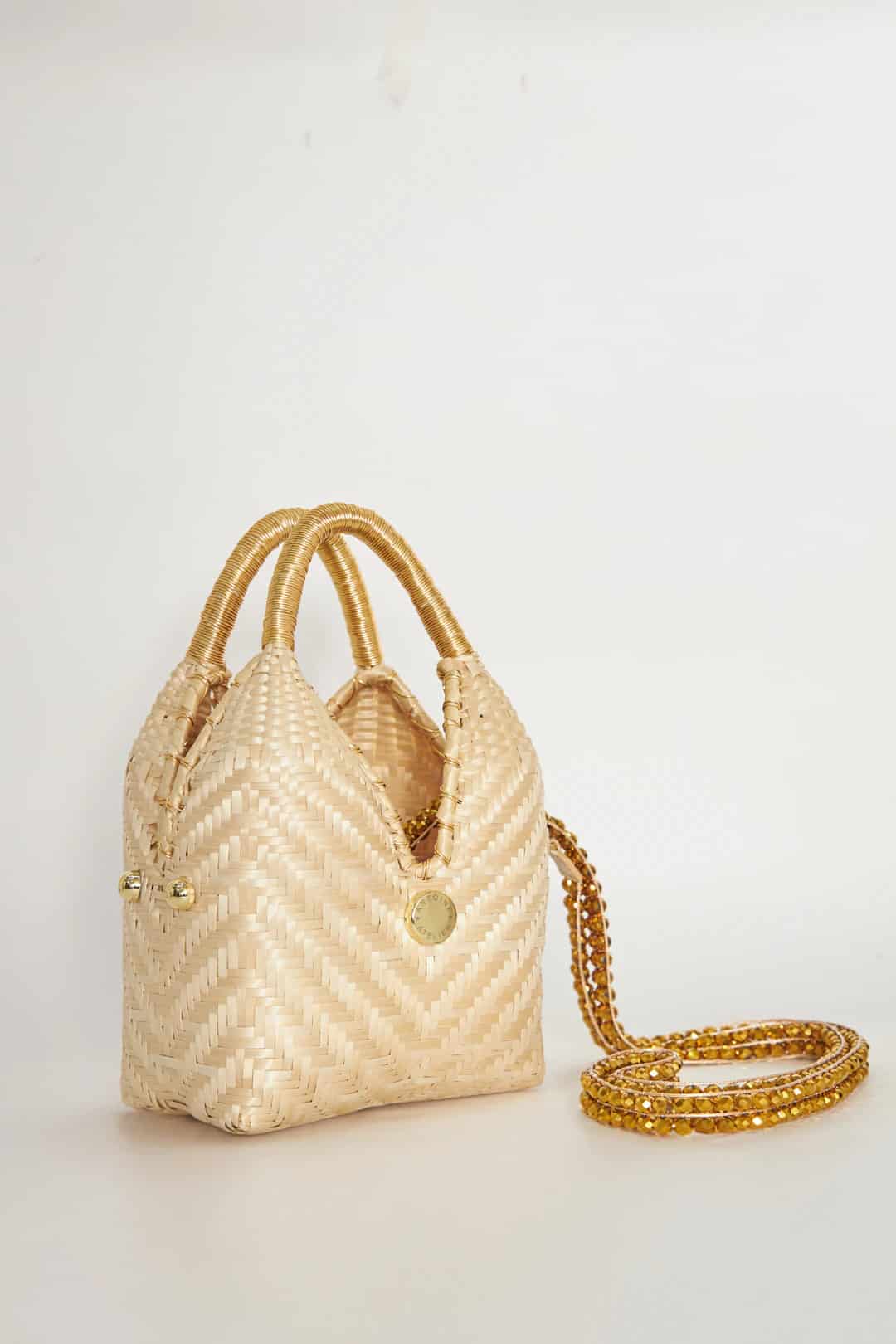 Mini Carly Bag Golden Wire-Wrap  DELUXE LIMITED EDITION NYFW X BLOOM RAUL PEÑARANDA - miniatura 4