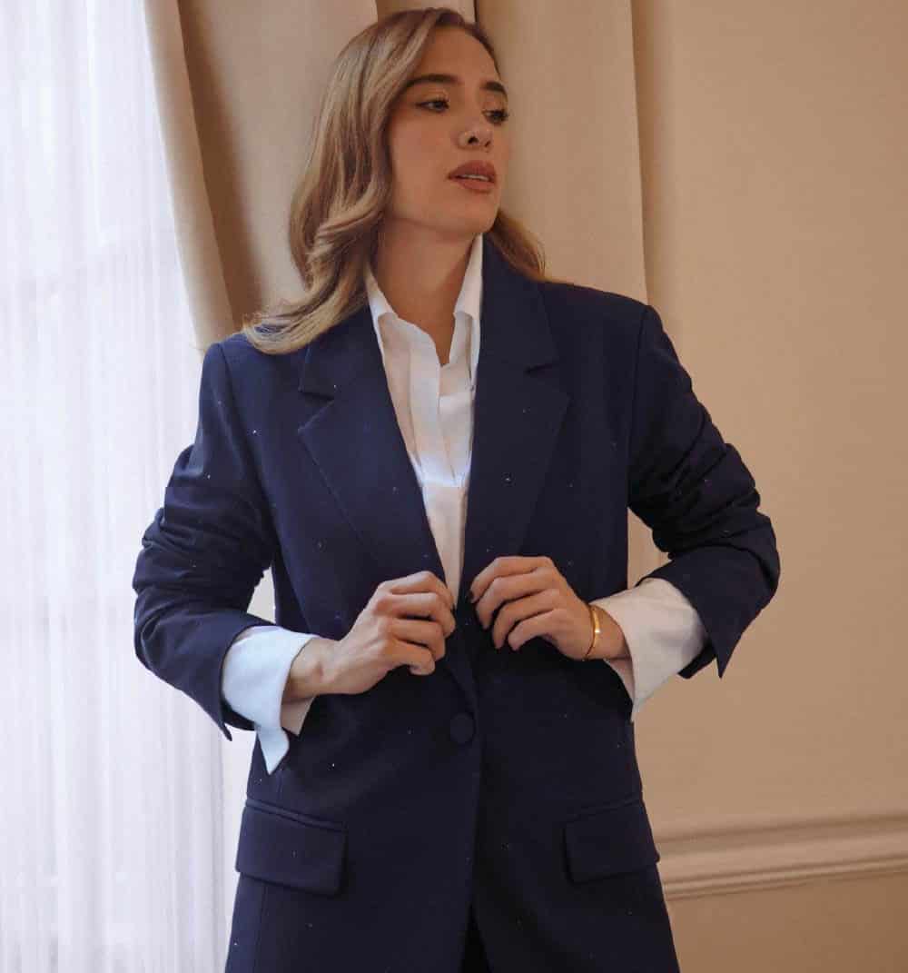 Blazer clasico con apliques hotfix - miniatura 2