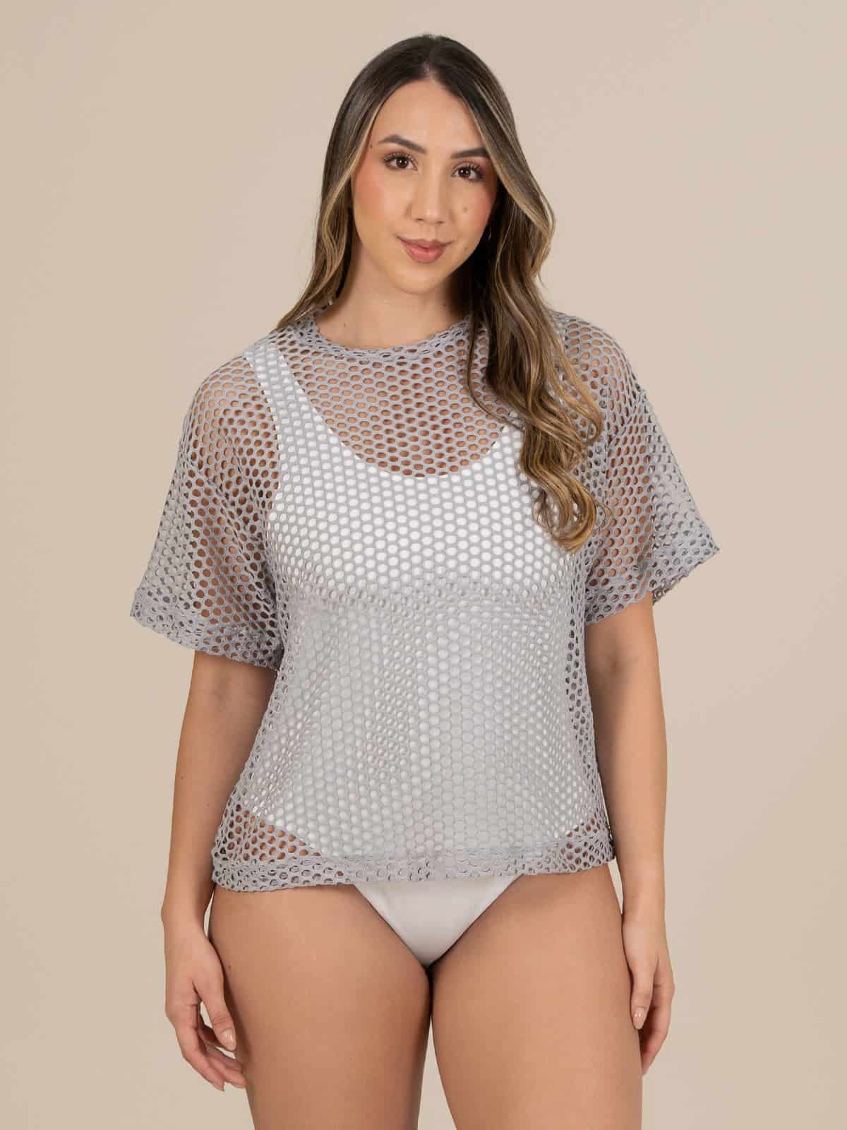 camiseta tulum malla gray - miniatura 1