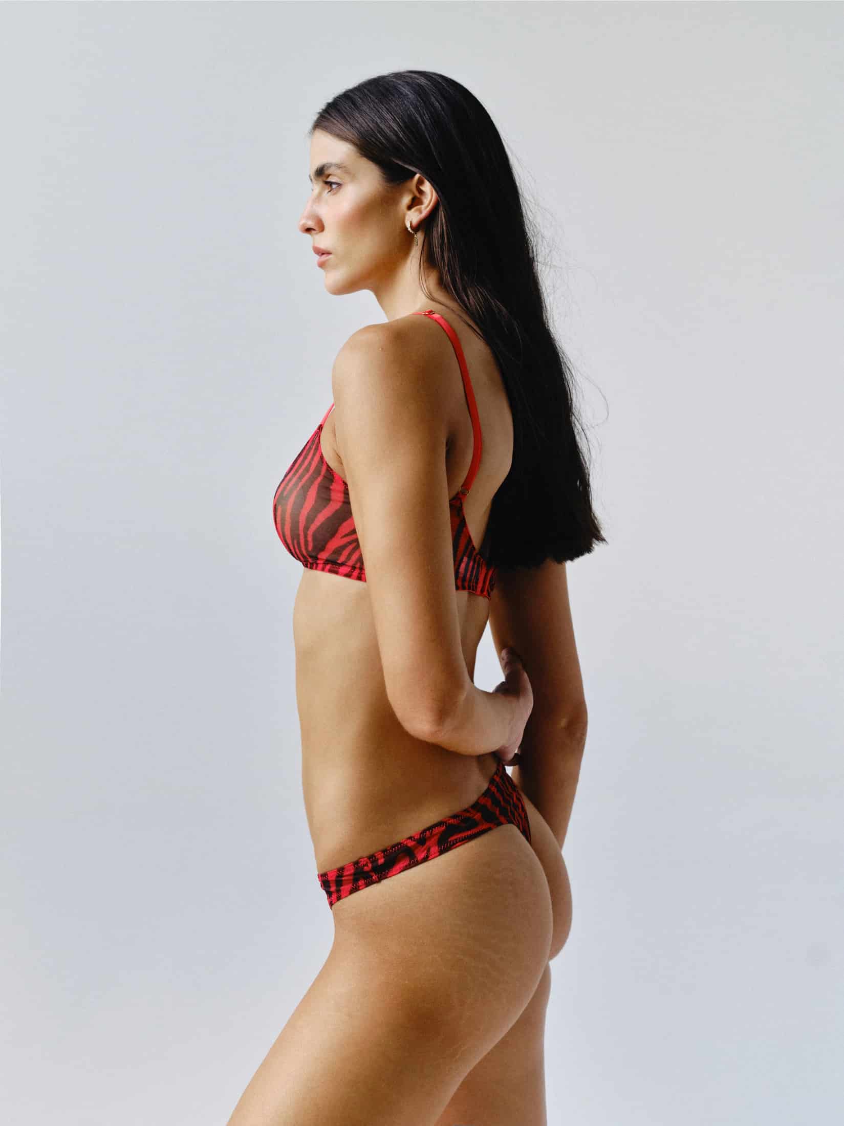 LULU CHERRY SABLE THONG - miniatura 2