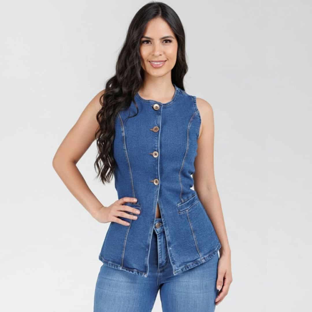 Chaleco Denim Axspen B1837 - miniatura 2