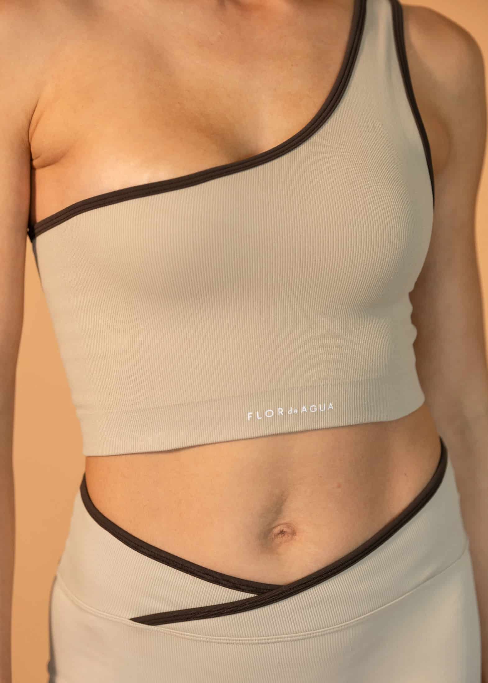 Bra Breathe One Shoulder Capuccino - miniatura 3