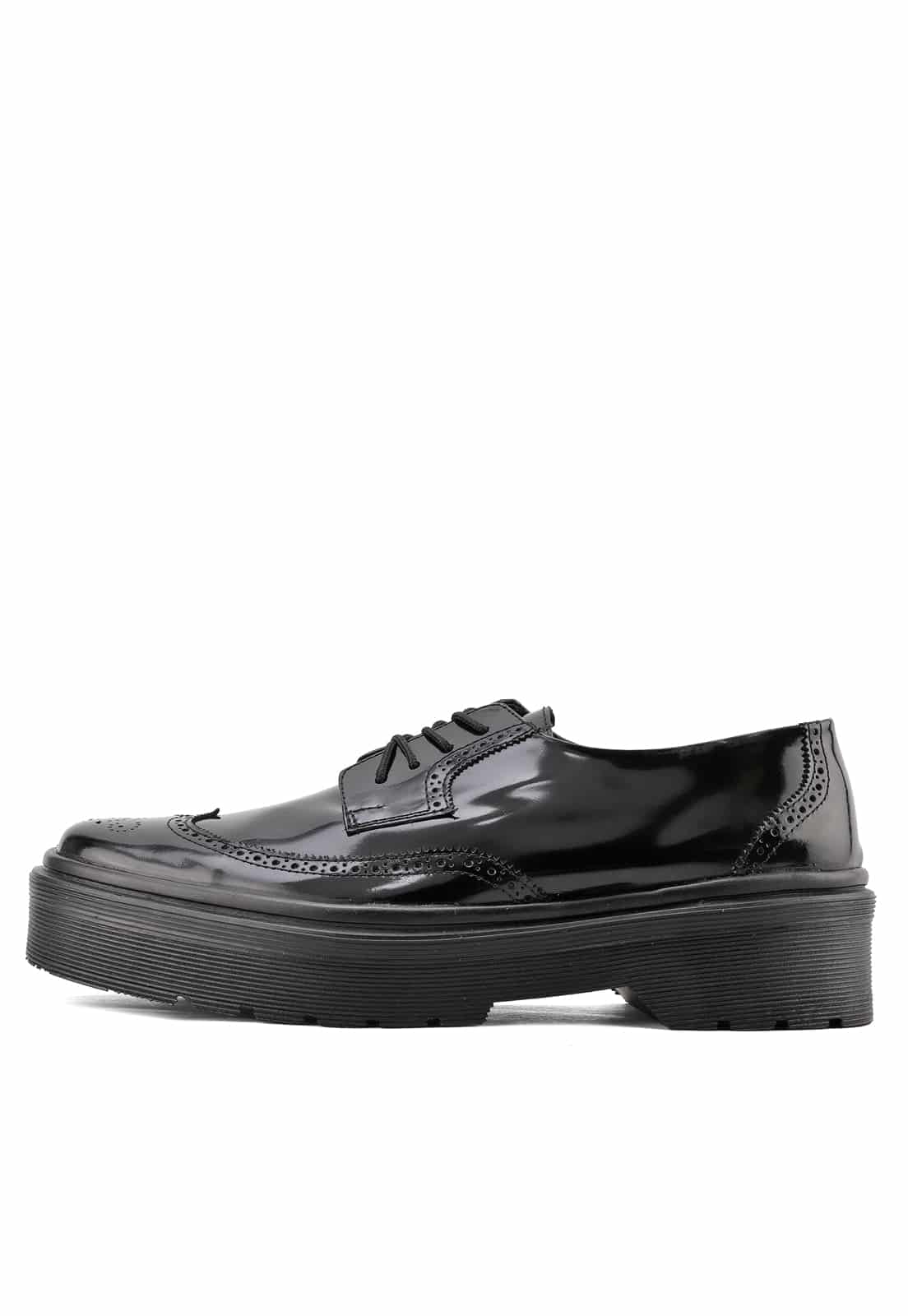 Zapatos oxford negros suela chunky - miniatura 8