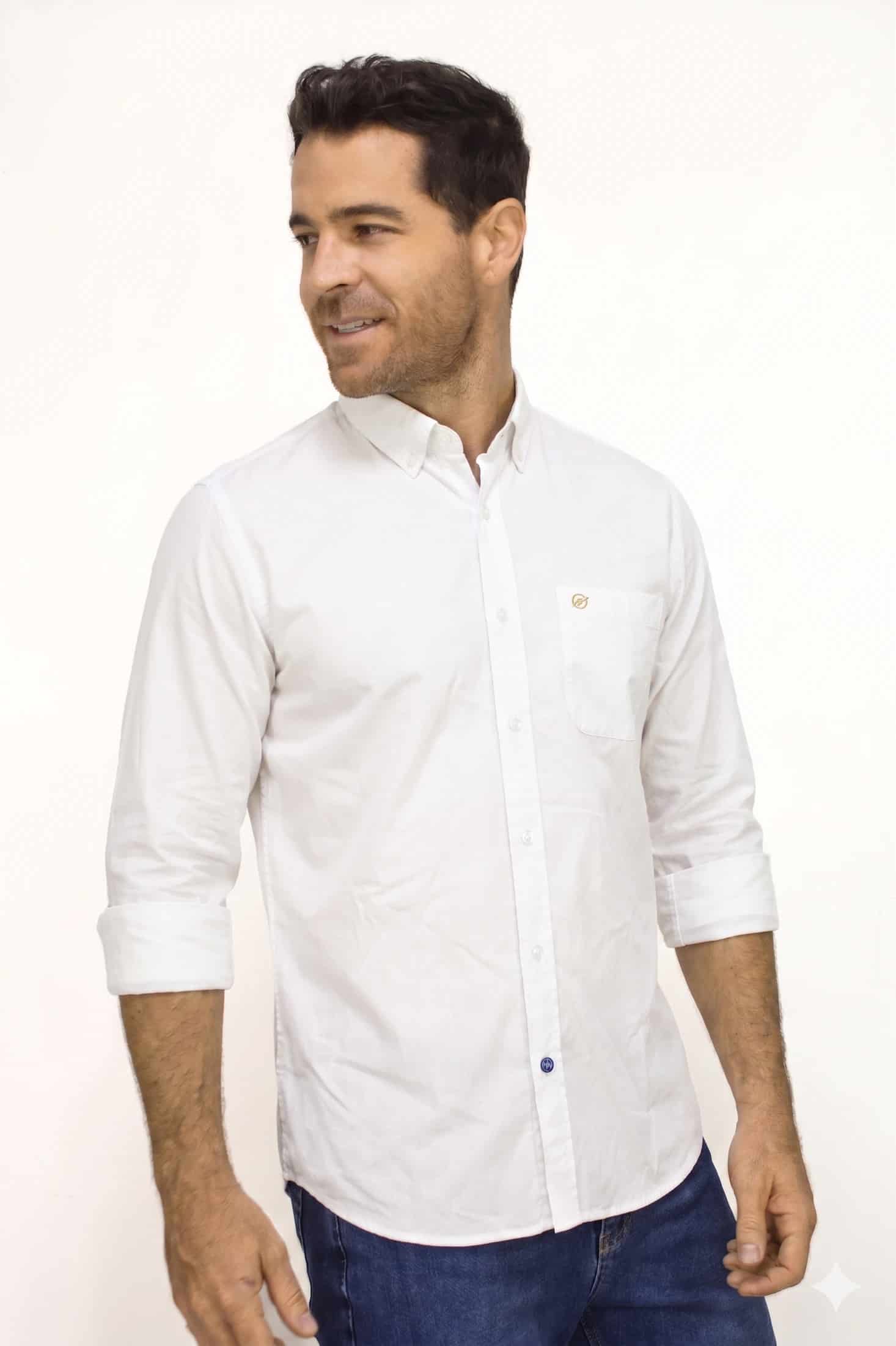 Camisa Blanca Para Hombre - miniatura 2