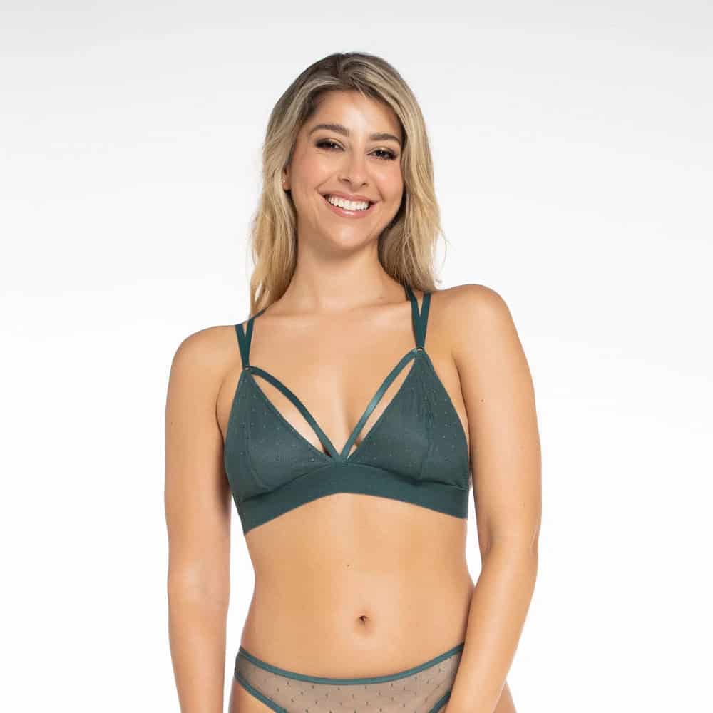 Bralette triangular y con sesgos - miniatura 1