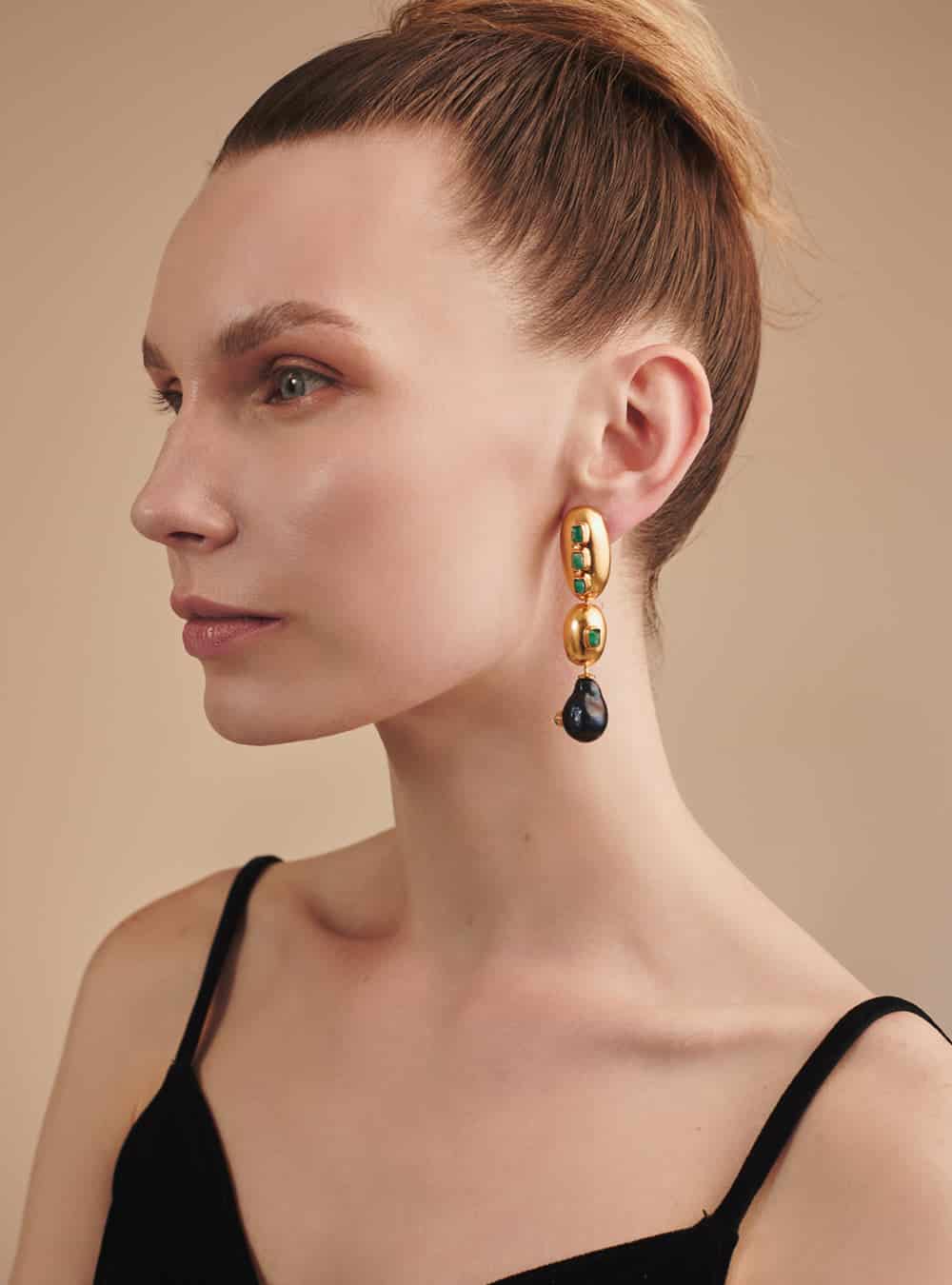 Bossa Noire Mid Earrings - miniatura 2