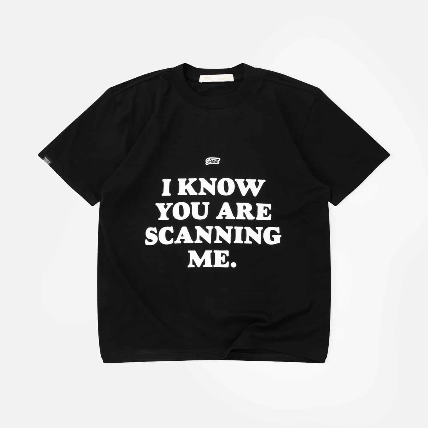 Scanning Cropped Tee - Black - miniatura 1
