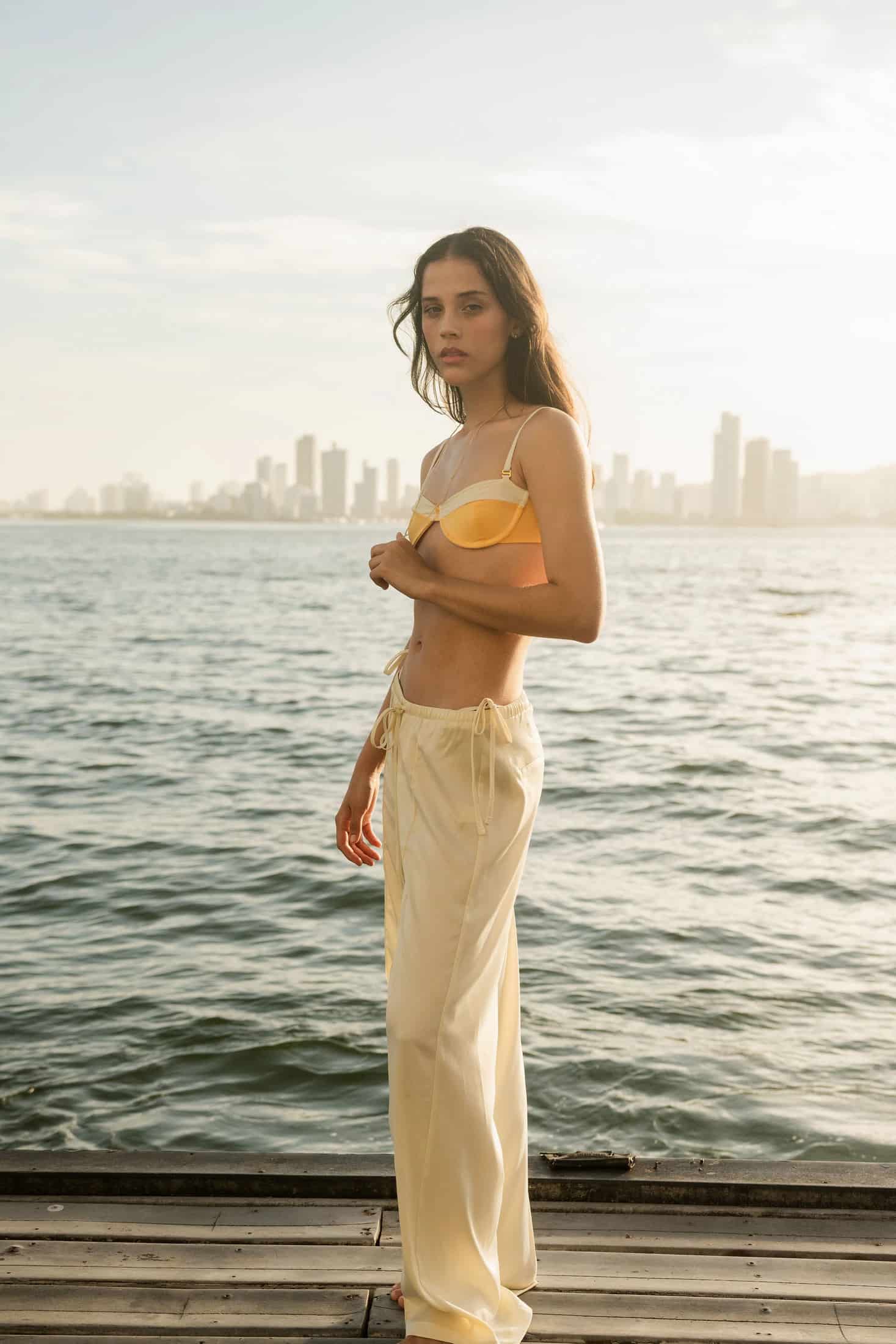 JESS BIKINI TOP - YUZU/IVORY - miniatura 5