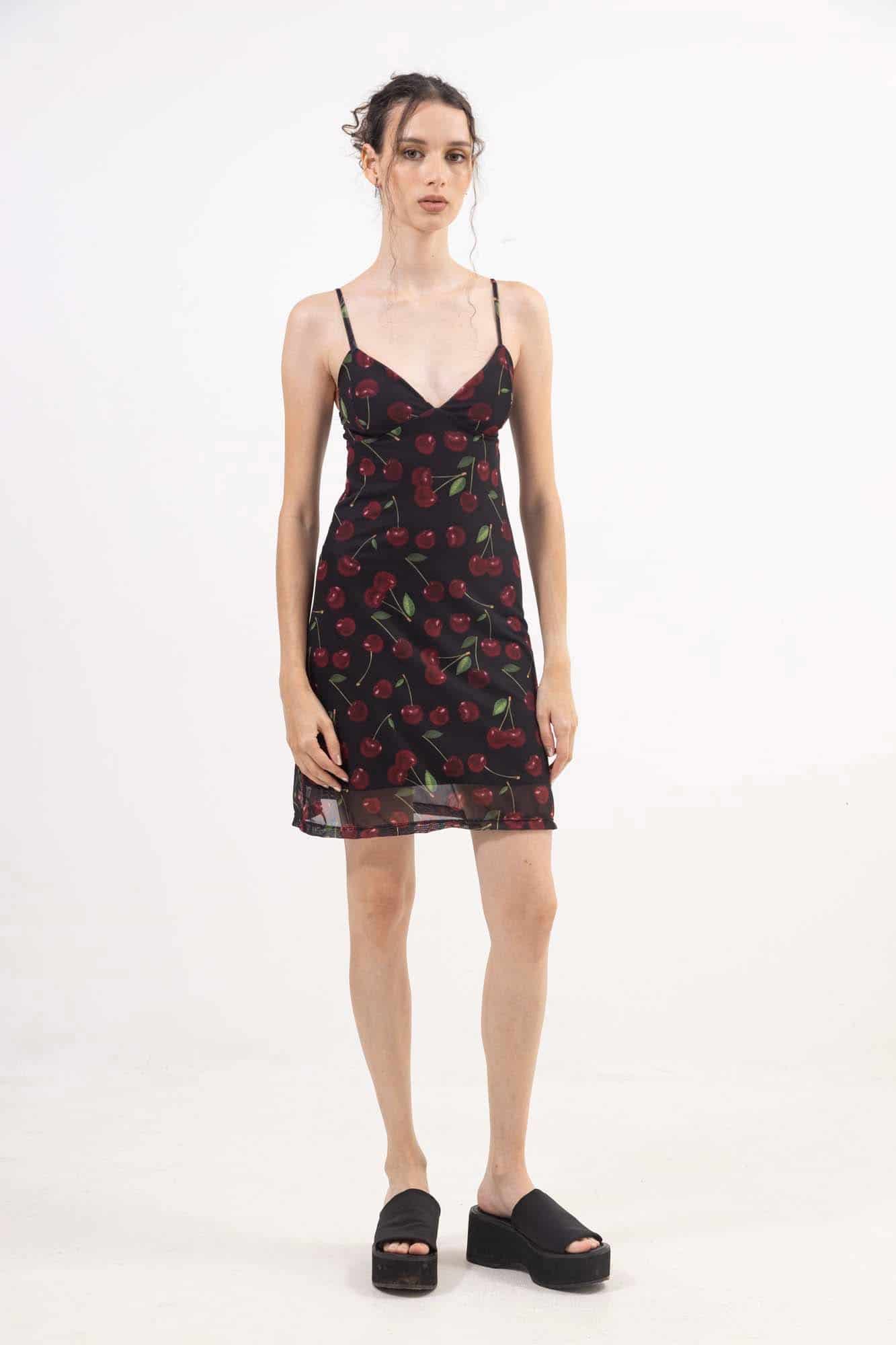CHERRY MESH DRESS - miniatura 4