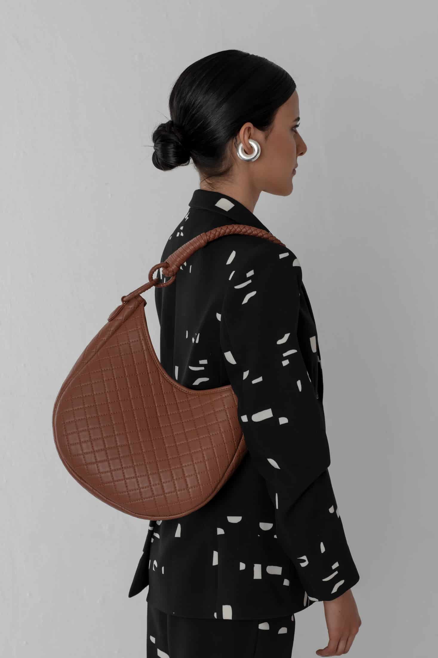 Saddle Shoulder Bag, Brandy - miniatura 1
