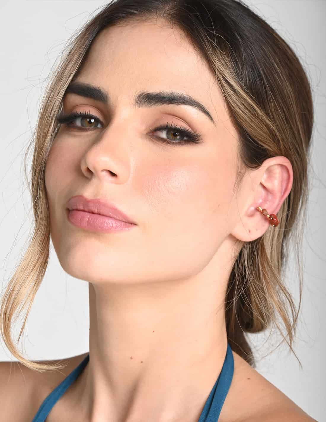 Ear Cuff Nala Lluvia De Oro + Ochre - miniatura 1