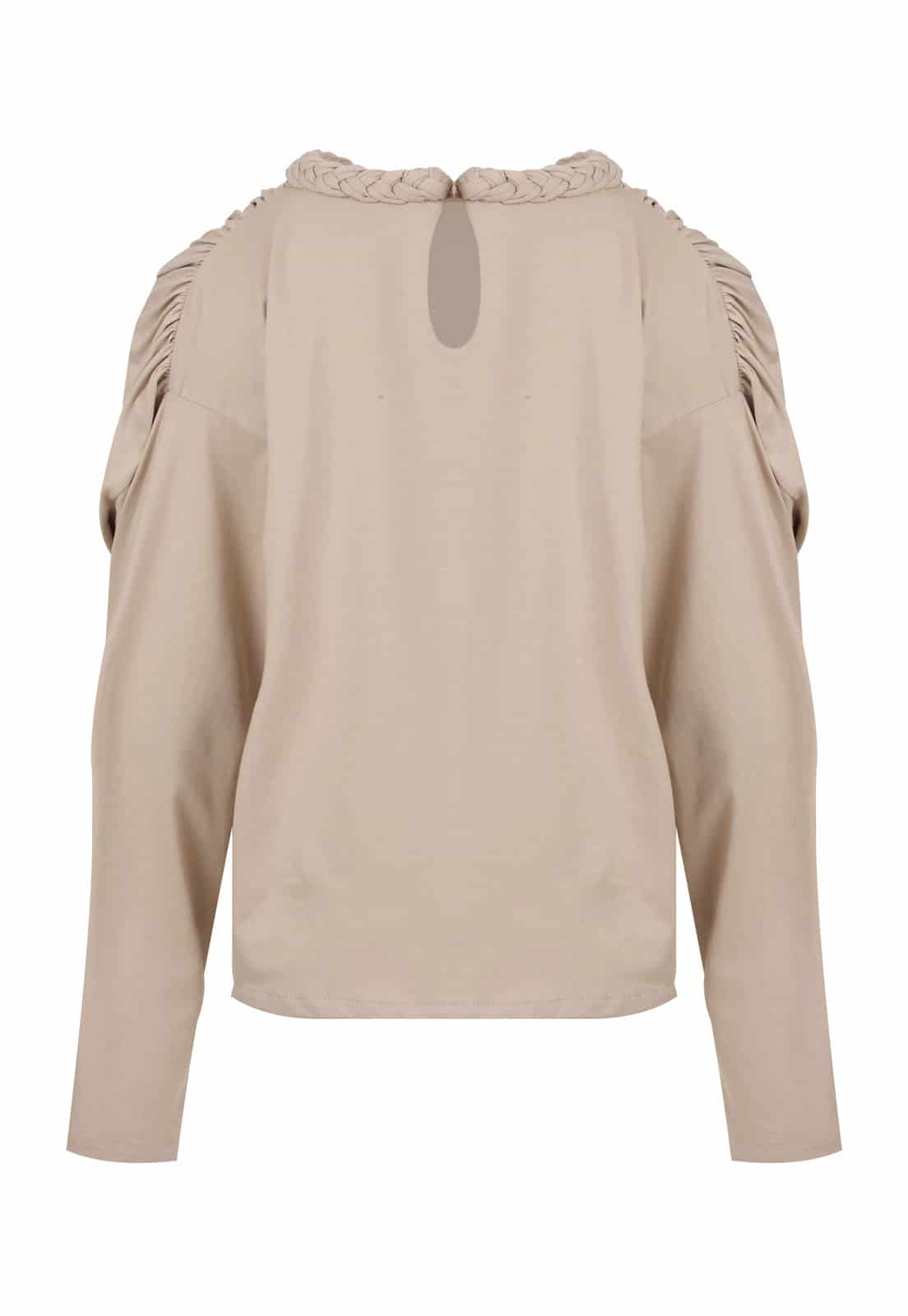 LONG SLEEVE BRAIDED T-SHIRT - miniatura 3