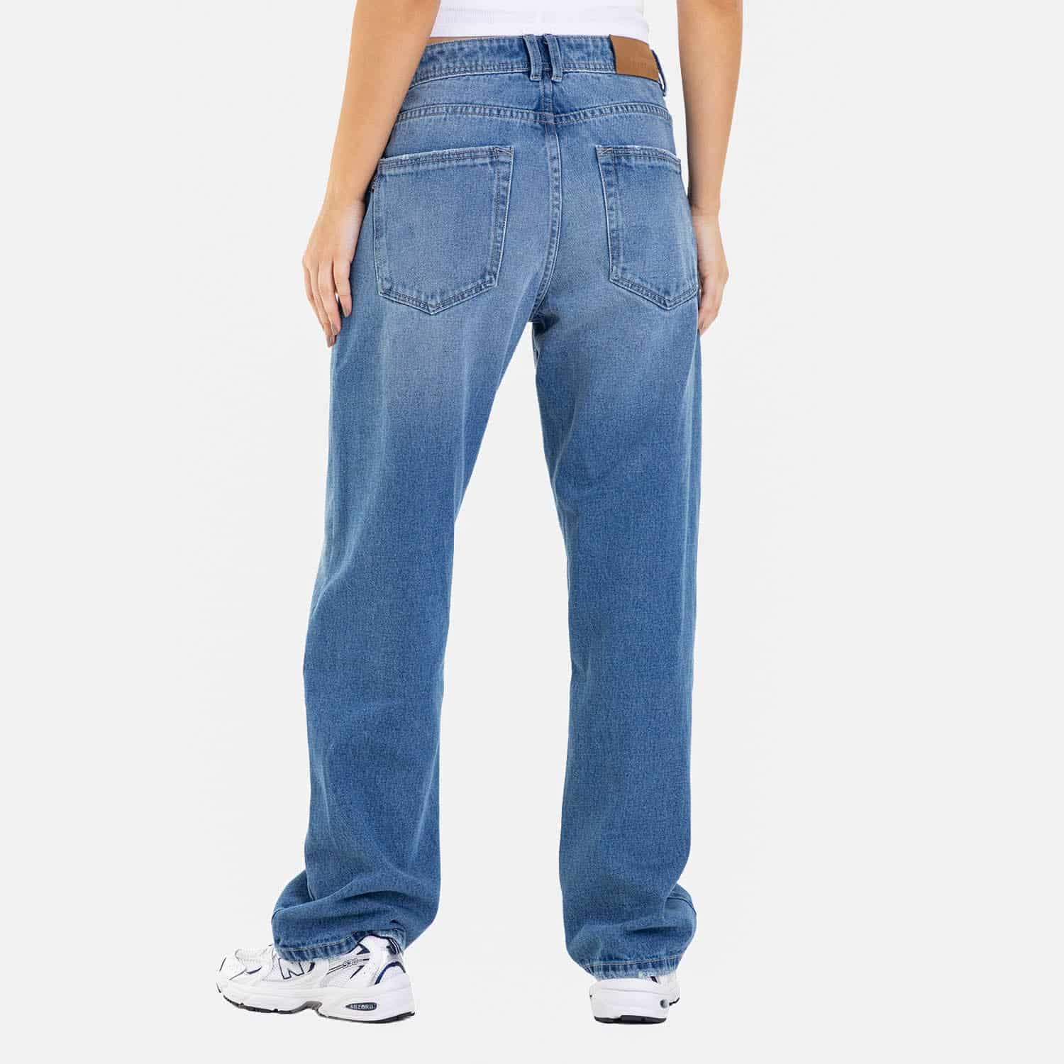 Clean Relaxed Fit Jeans Mid Blue - miniatura 11