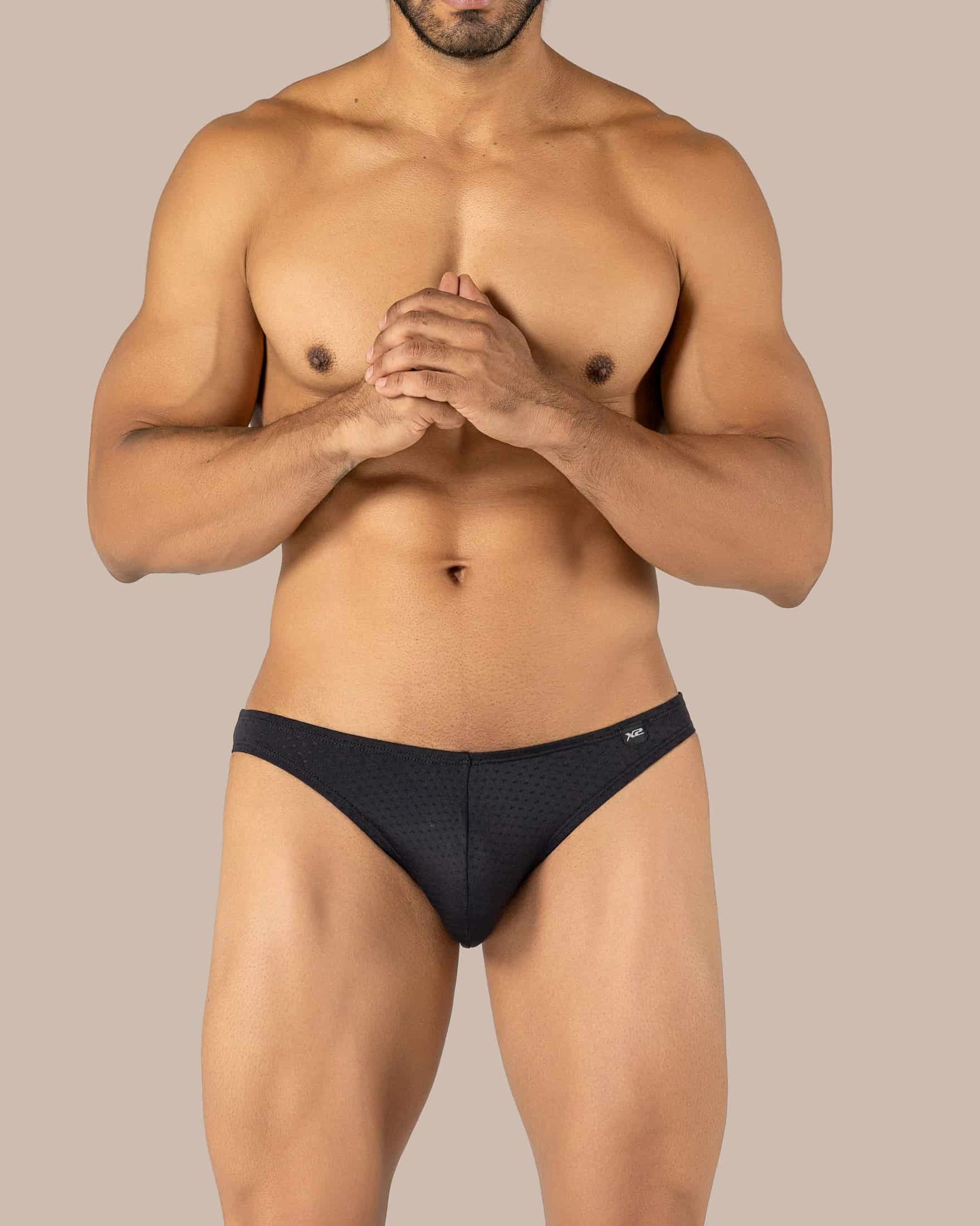 Bikini Gallardini Nylon Negro X2 - miniatura 1