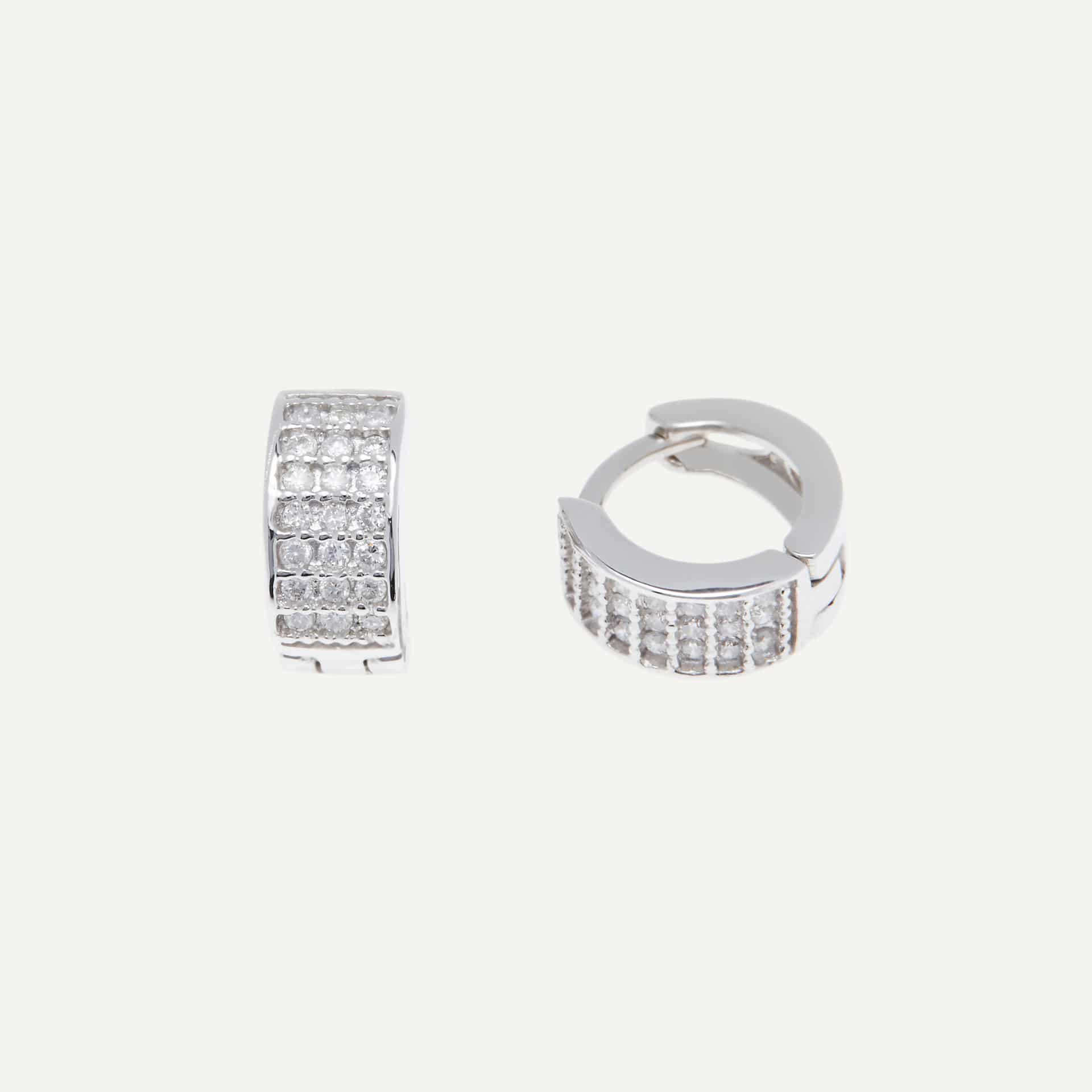 Arete Huggie Chubby tres lineas - miniatura 1