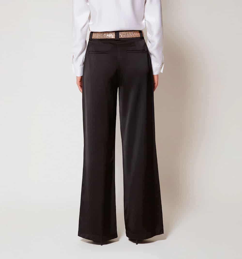 Pantalon tiro alto con correa - miniatura 4
