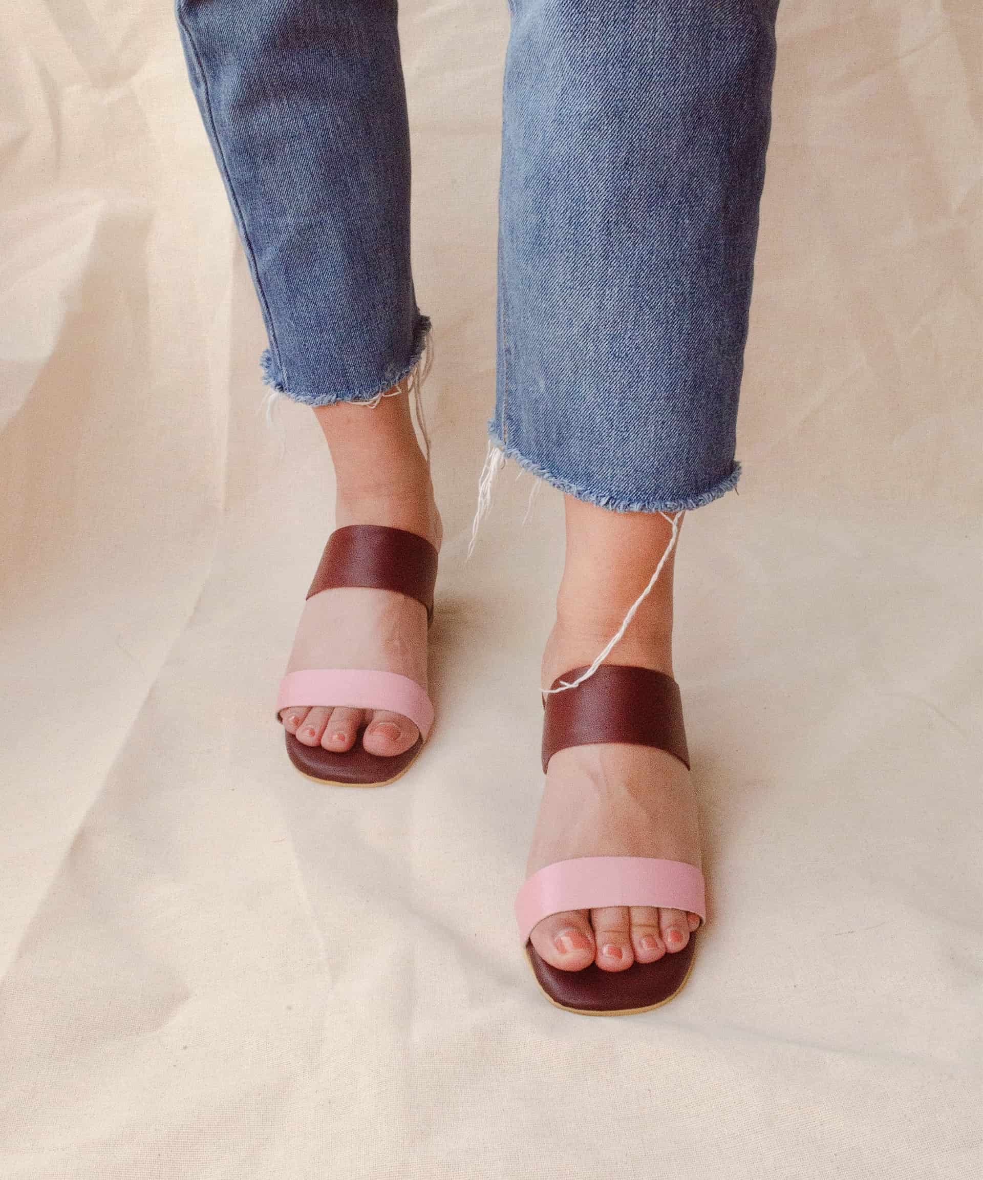 Double-Band Sandal | Vino Rosado - miniatura 2