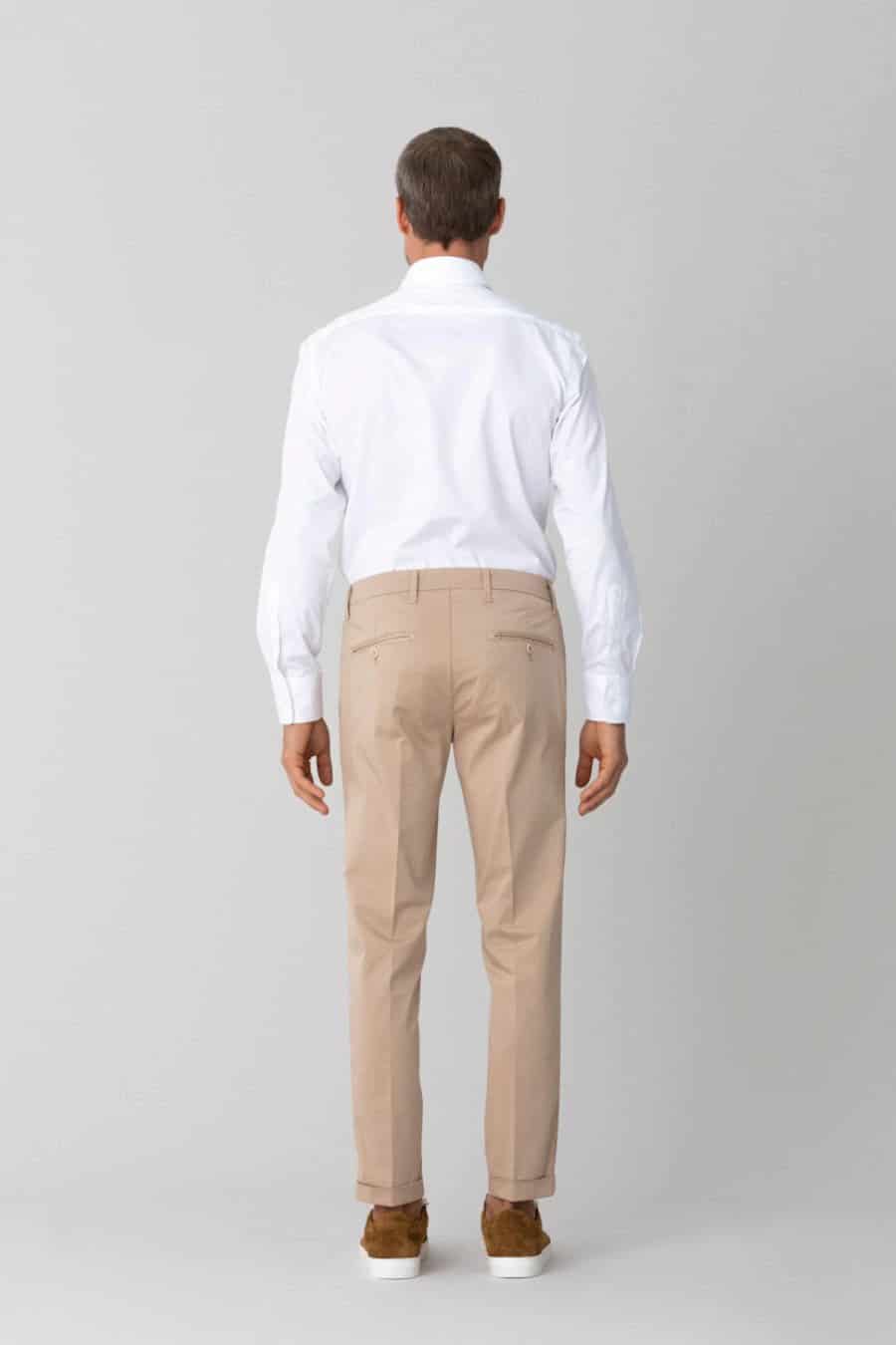 Men's cotton pants beige mauro - miniatura 5