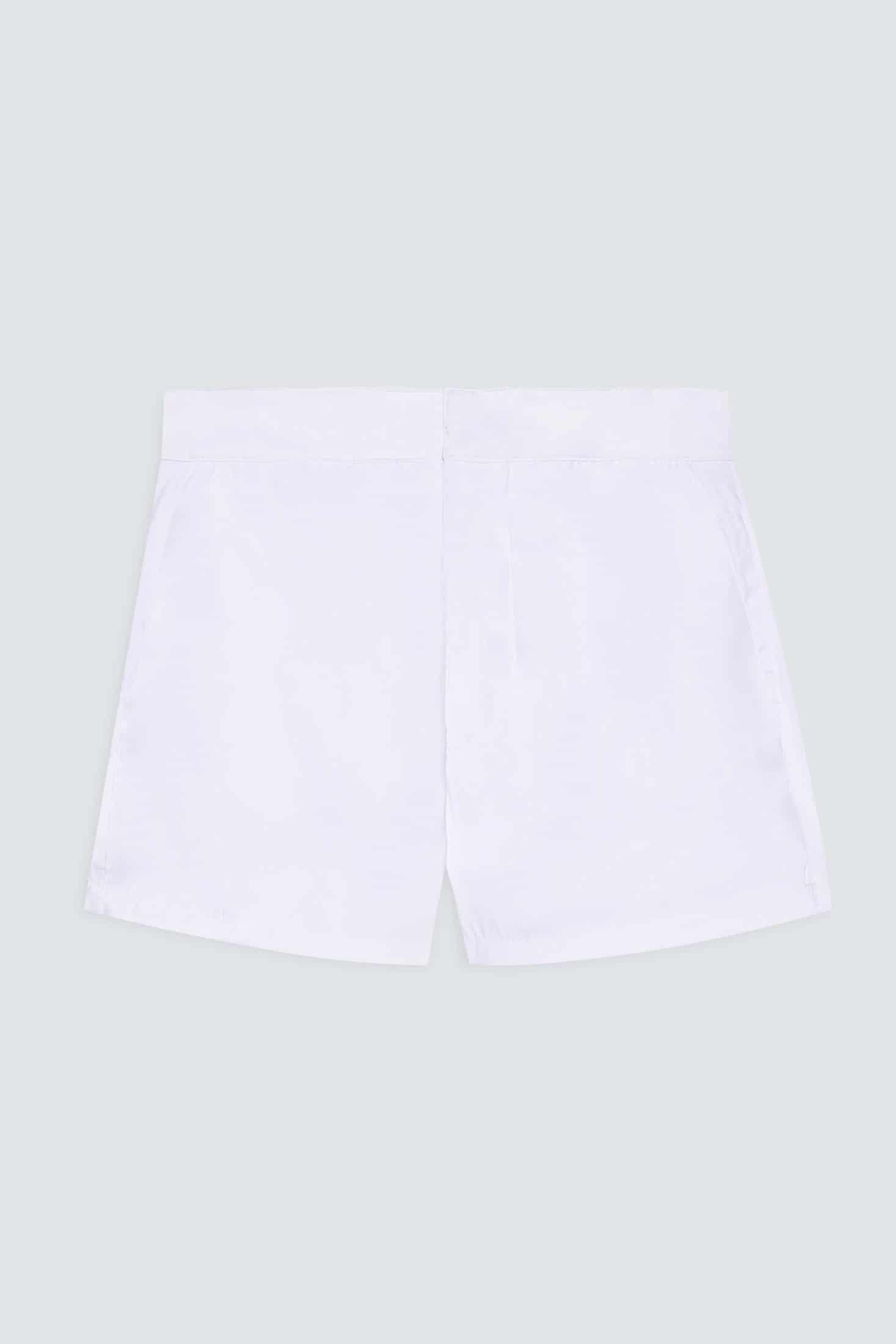 Men's swim trunk white plain waistband - miniatura 1