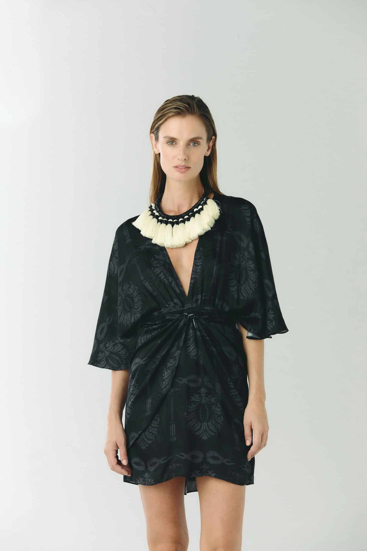 Bruma Necklace / Black & White - miniatura 2