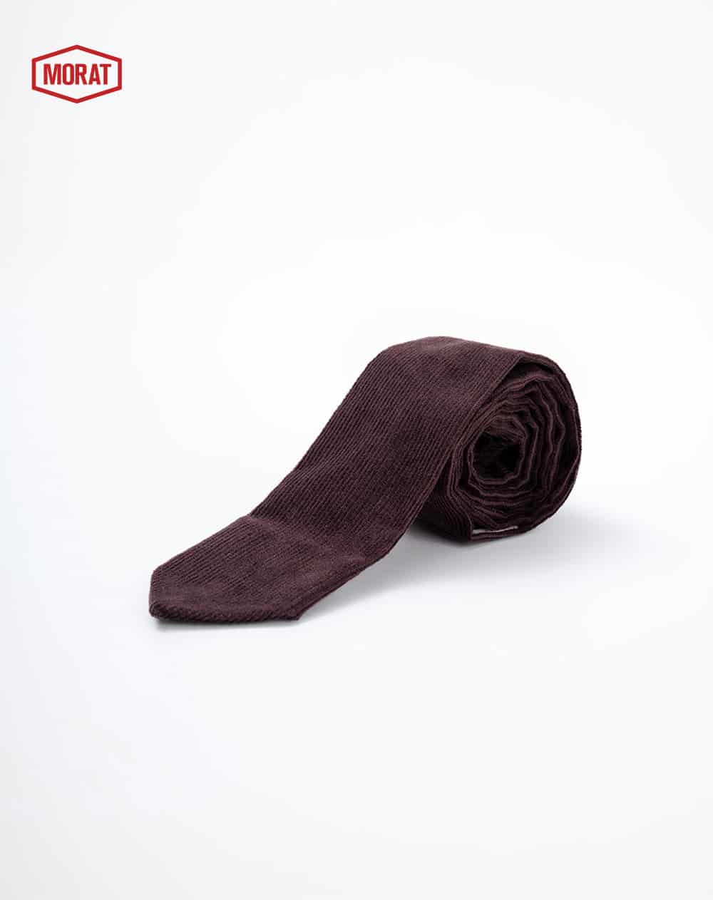 Corbata corduroy café unisex GEF | MORAT - miniatura 1
