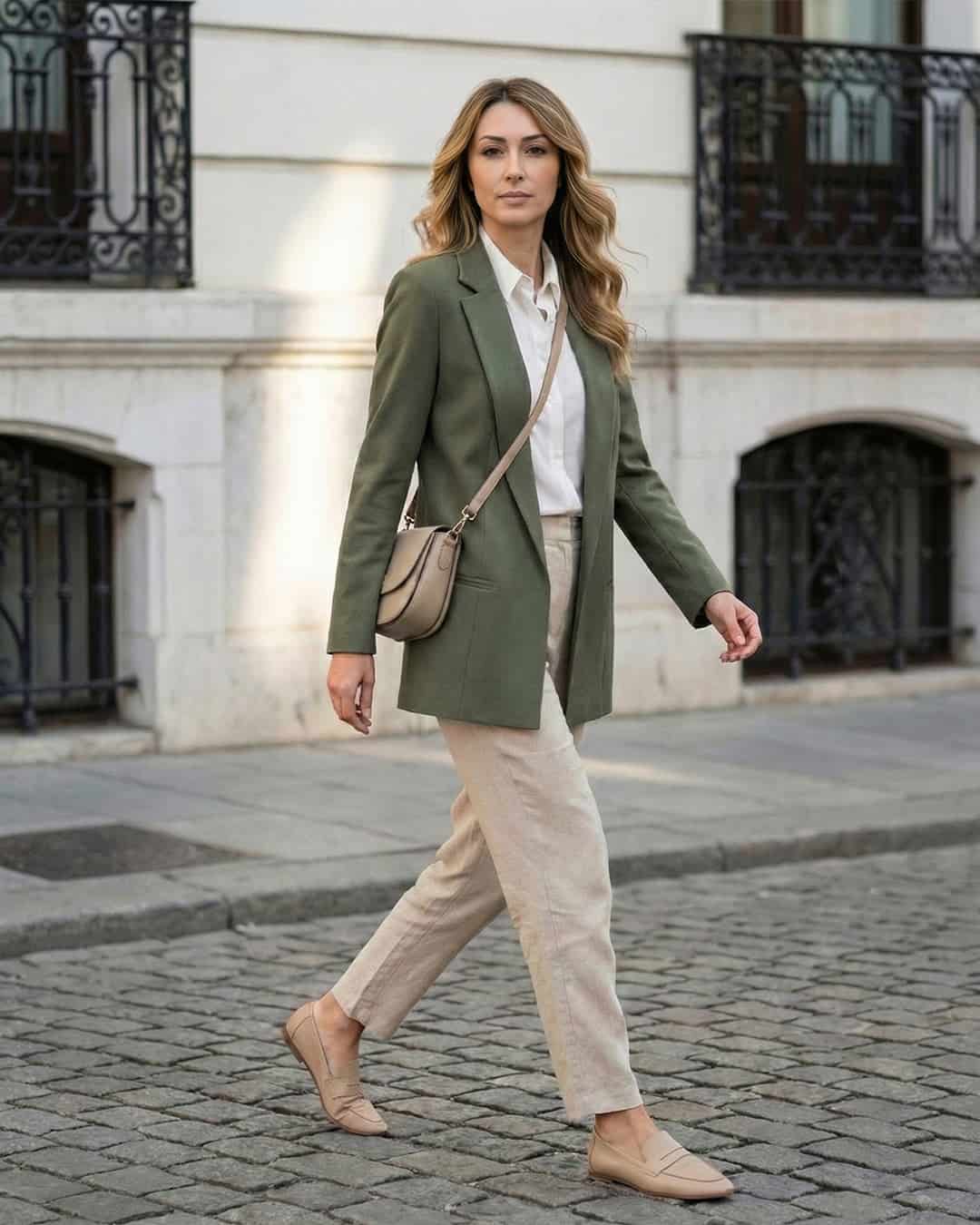Blazer Verde Oliva Lisboa - miniatura 1
