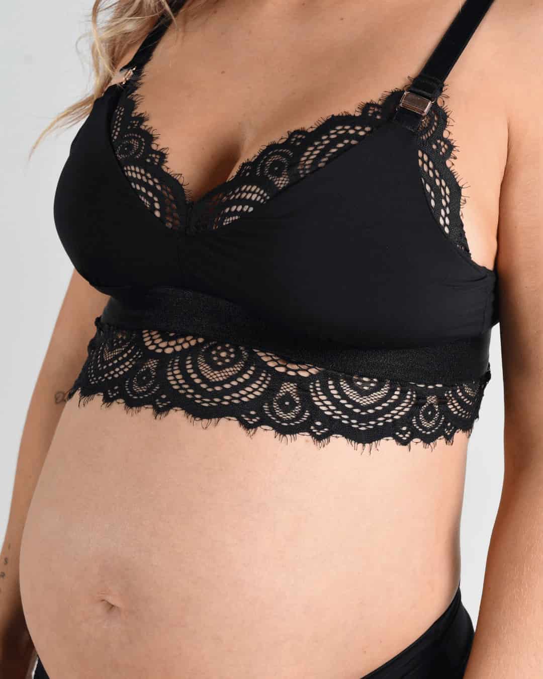 Bralette lactancia - ZOE Negro - miniatura 1