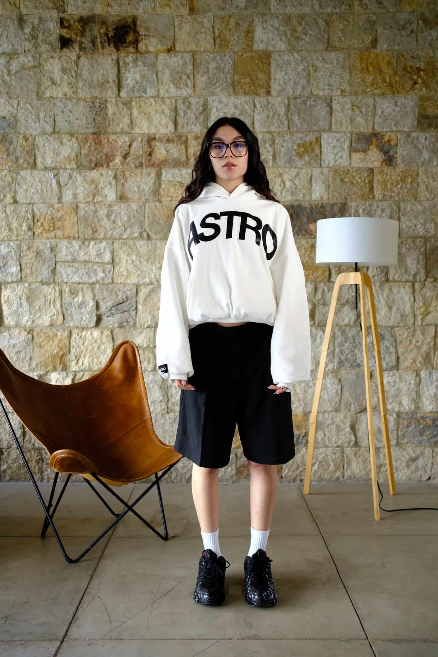 Basics V2 - Ivory Hoodie Boxy Fit - miniatura 2