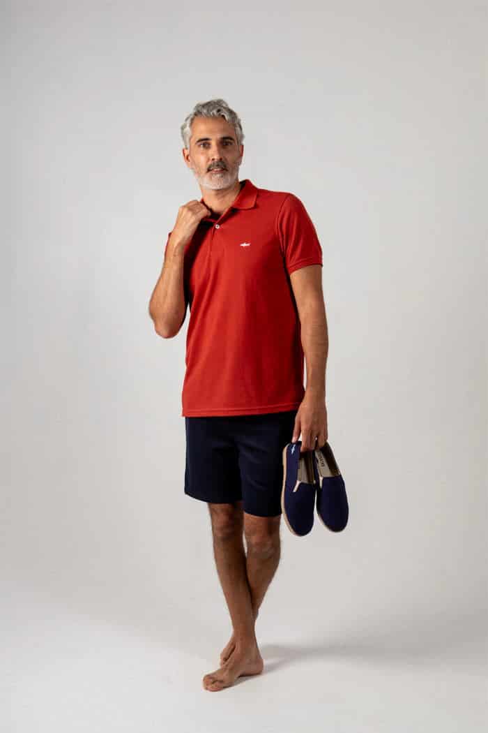 CAMISETA POLO TERRACOTA - miniatura 2