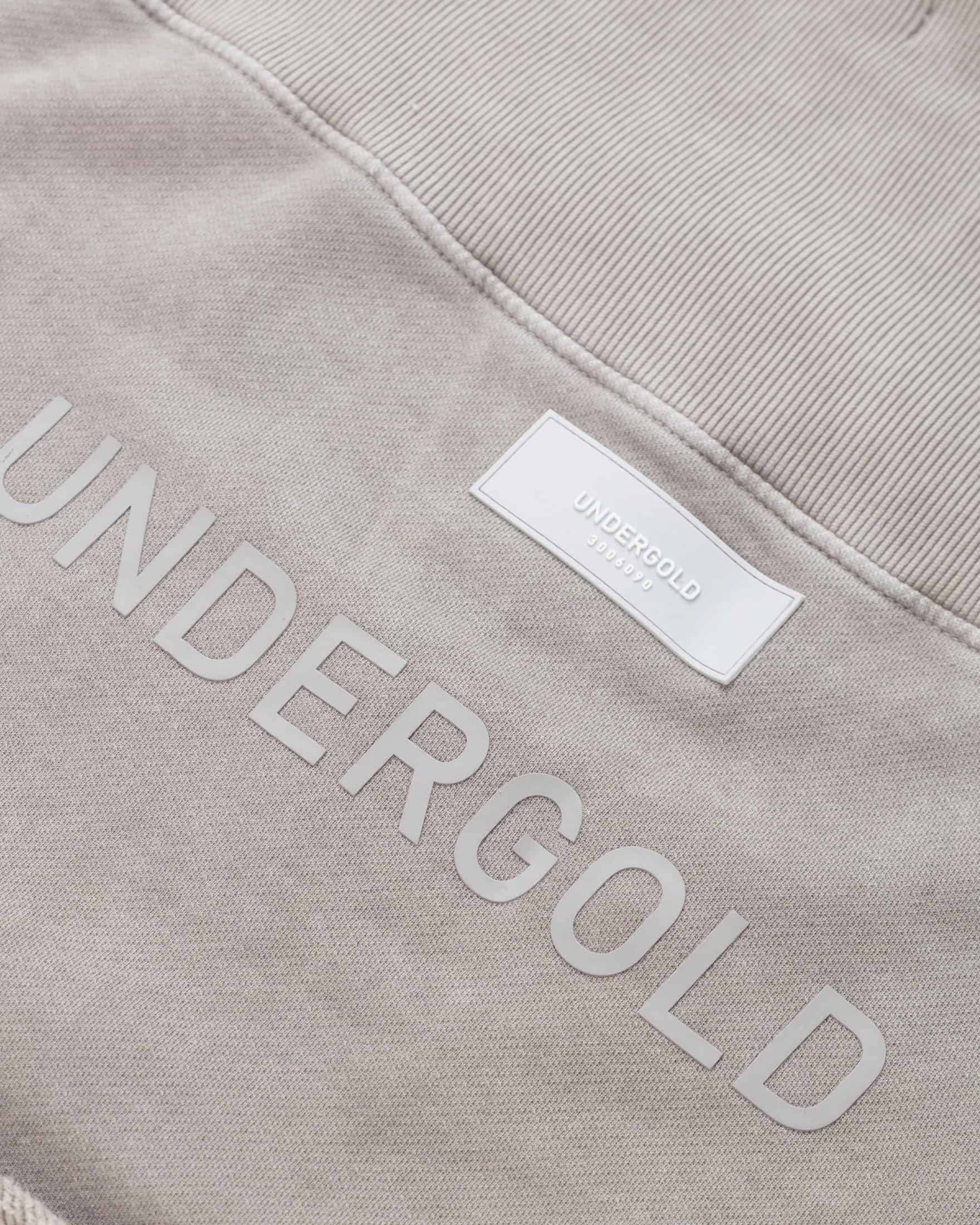Line Logo Cropped Zip up Crewneck Washed Gray - miniatura 4