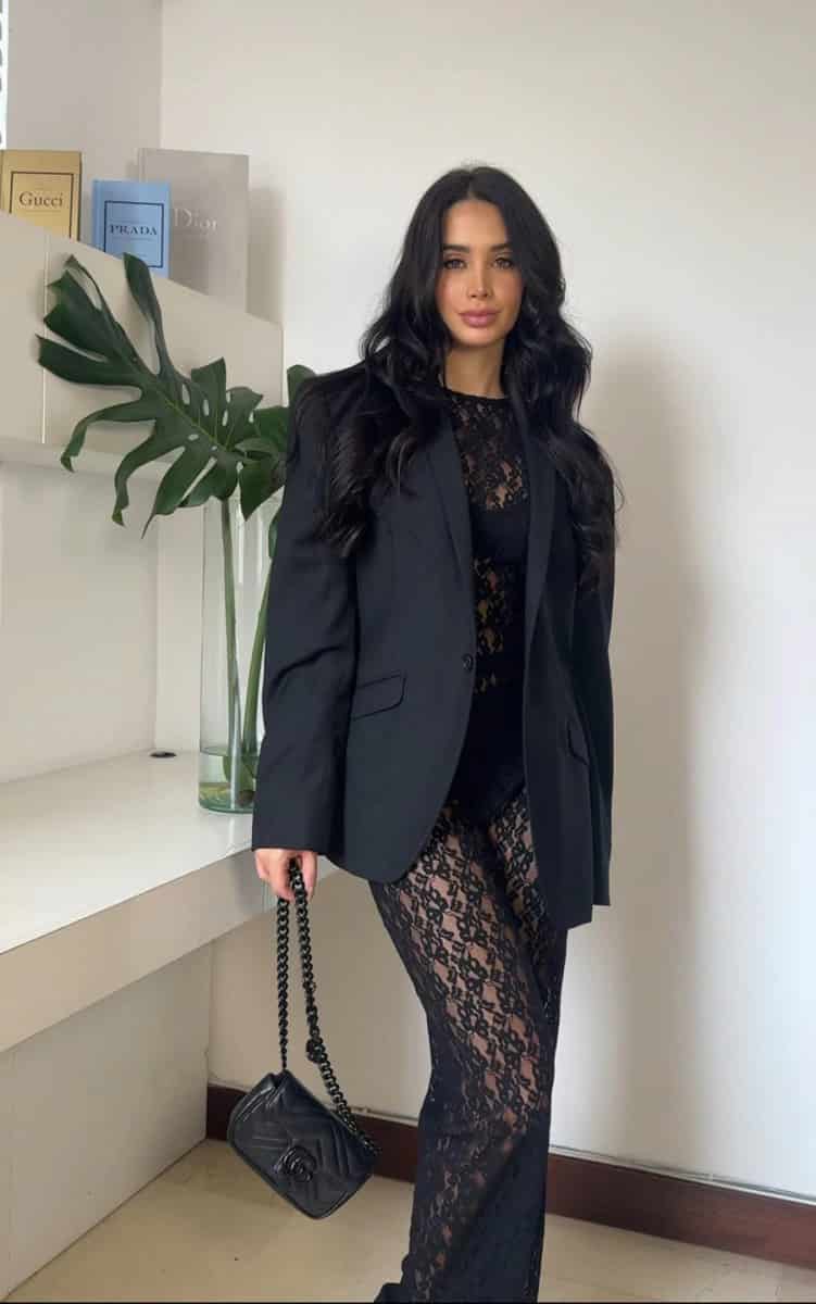 Set en Encaje Lace - Negro - miniatura 1