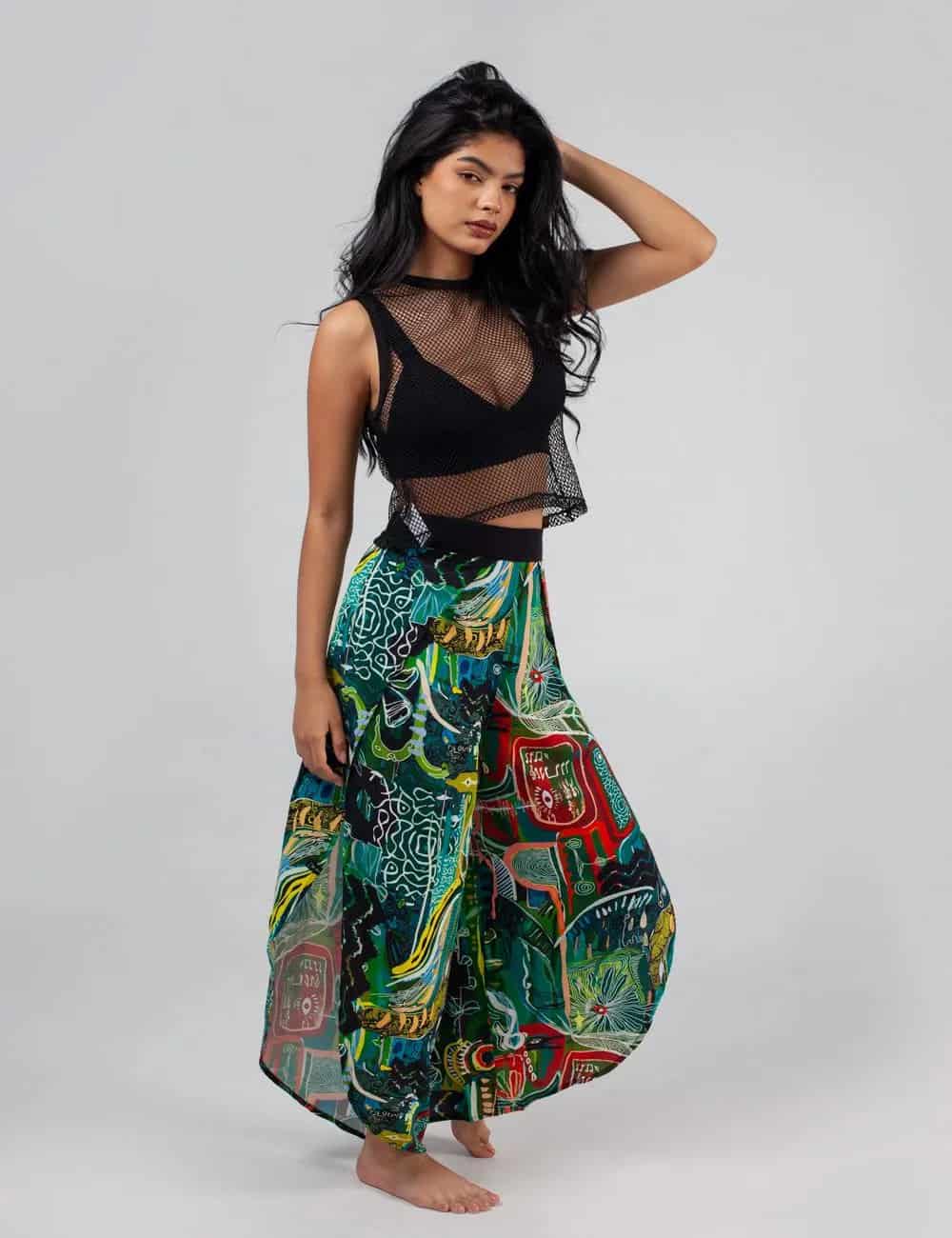 Pantalón Tulipán Yagé multicolor Mujer - miniatura 2