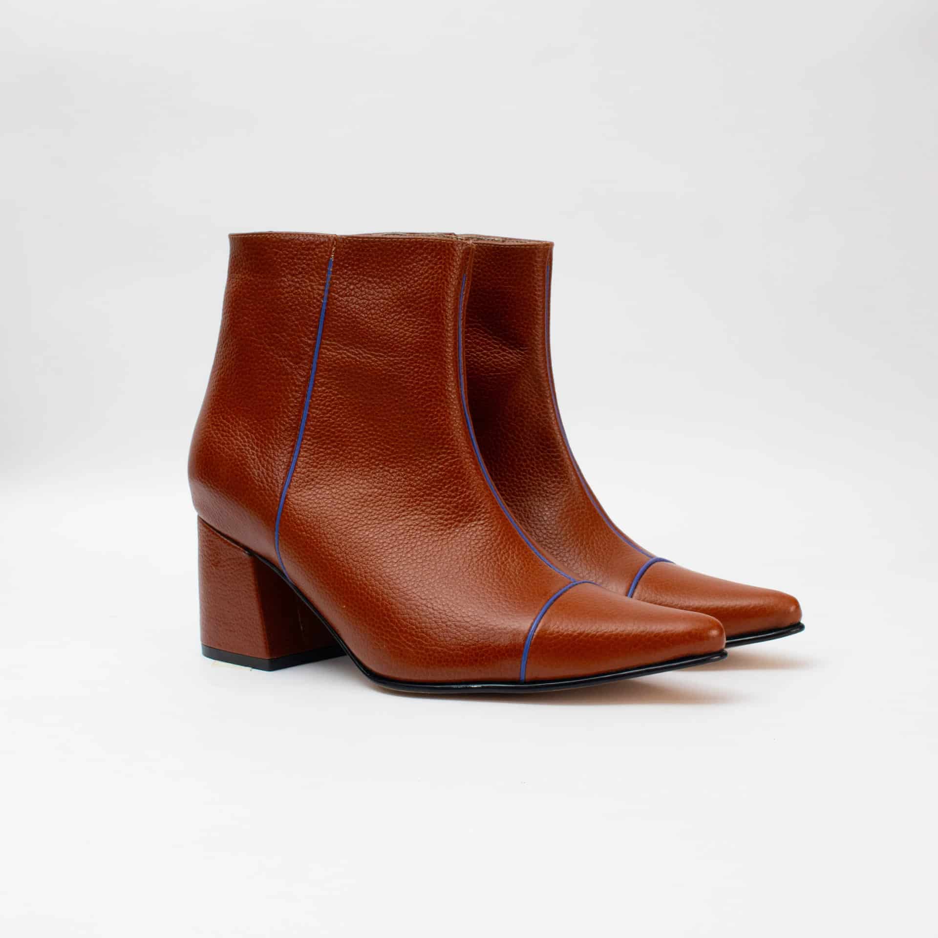 ANKLE boots - Caramel x violet - miniatura 3
