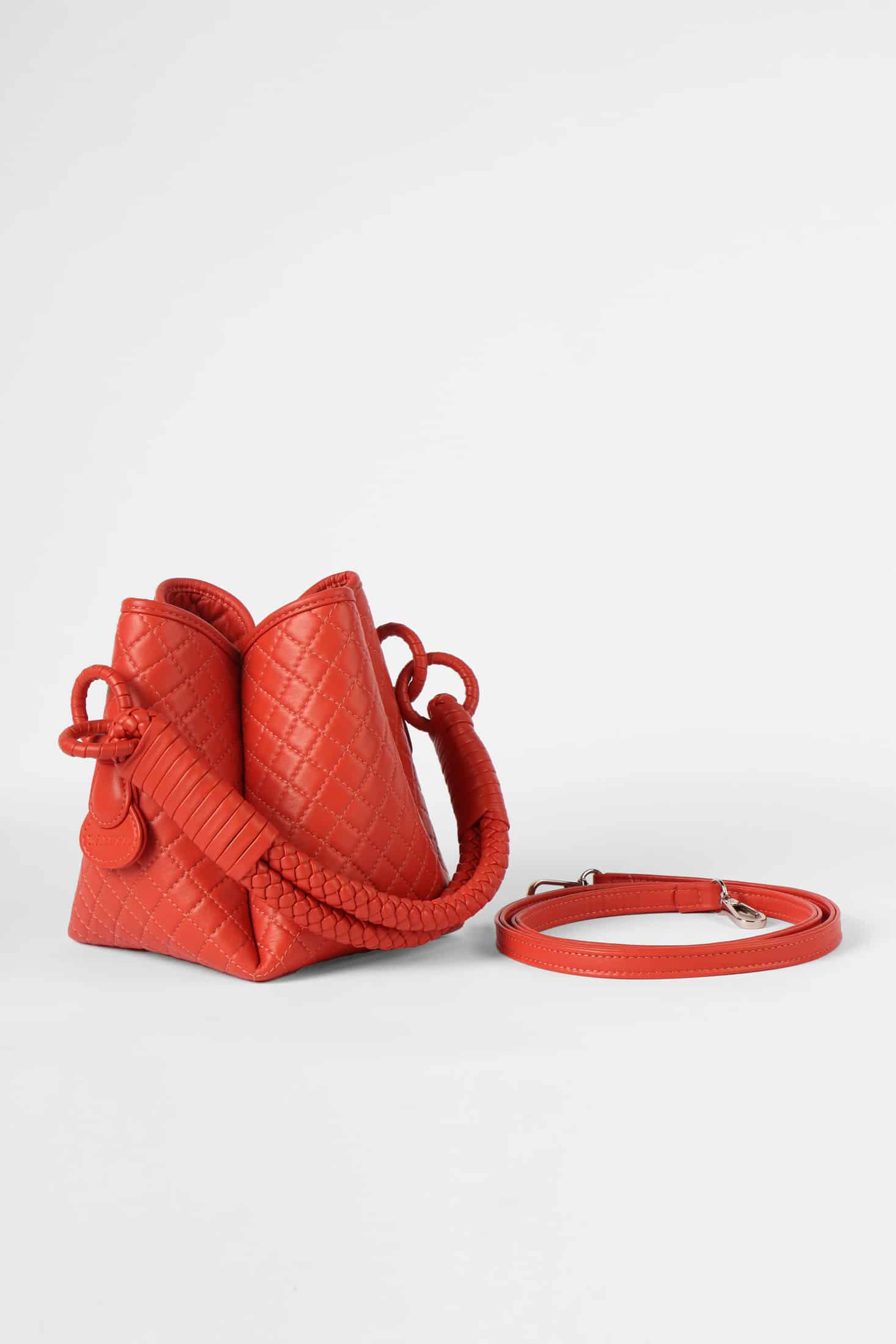 Tulip Mini Bucket Bag, Coral - miniatura 4
