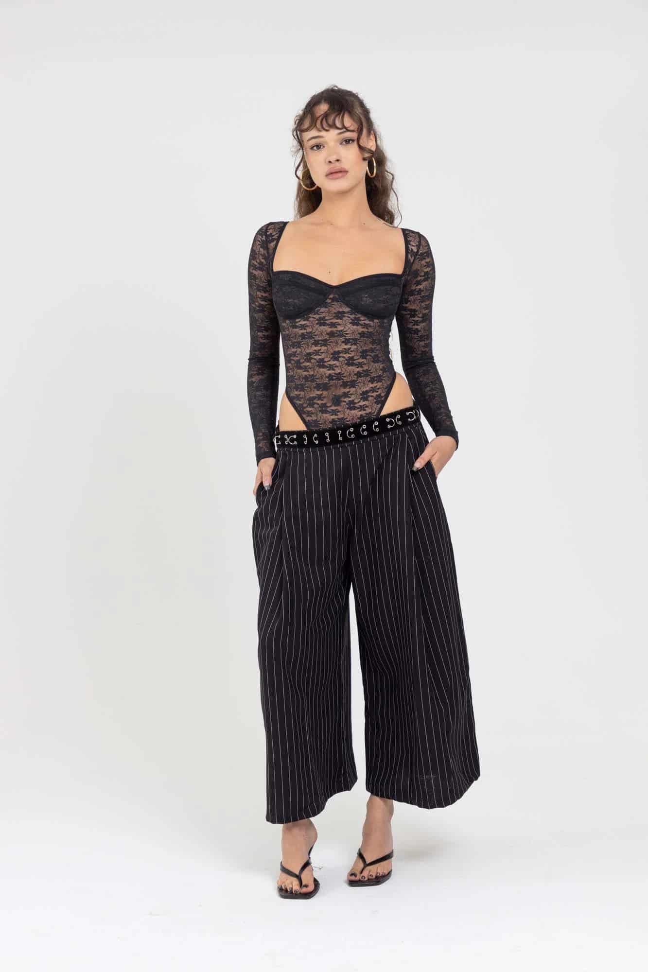LACE BLACK BODYSUIT - miniatura 10