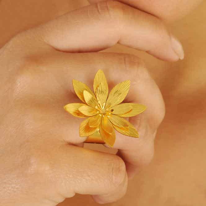 Anillo Flor De Loto Resiliencia - miniatura 2