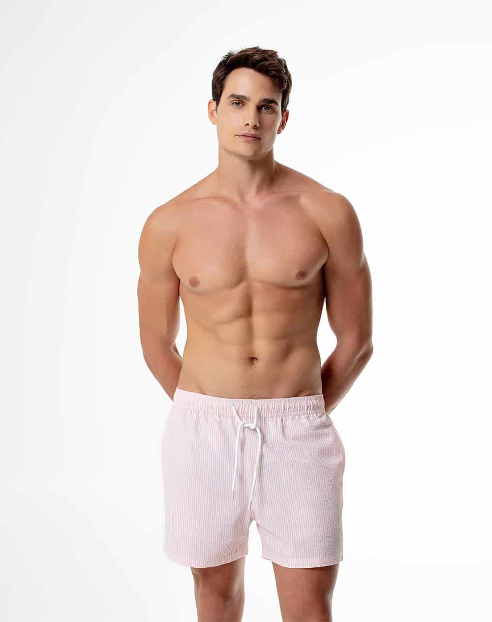 Pantaloneta de baño rayas hombre - miniatura 1