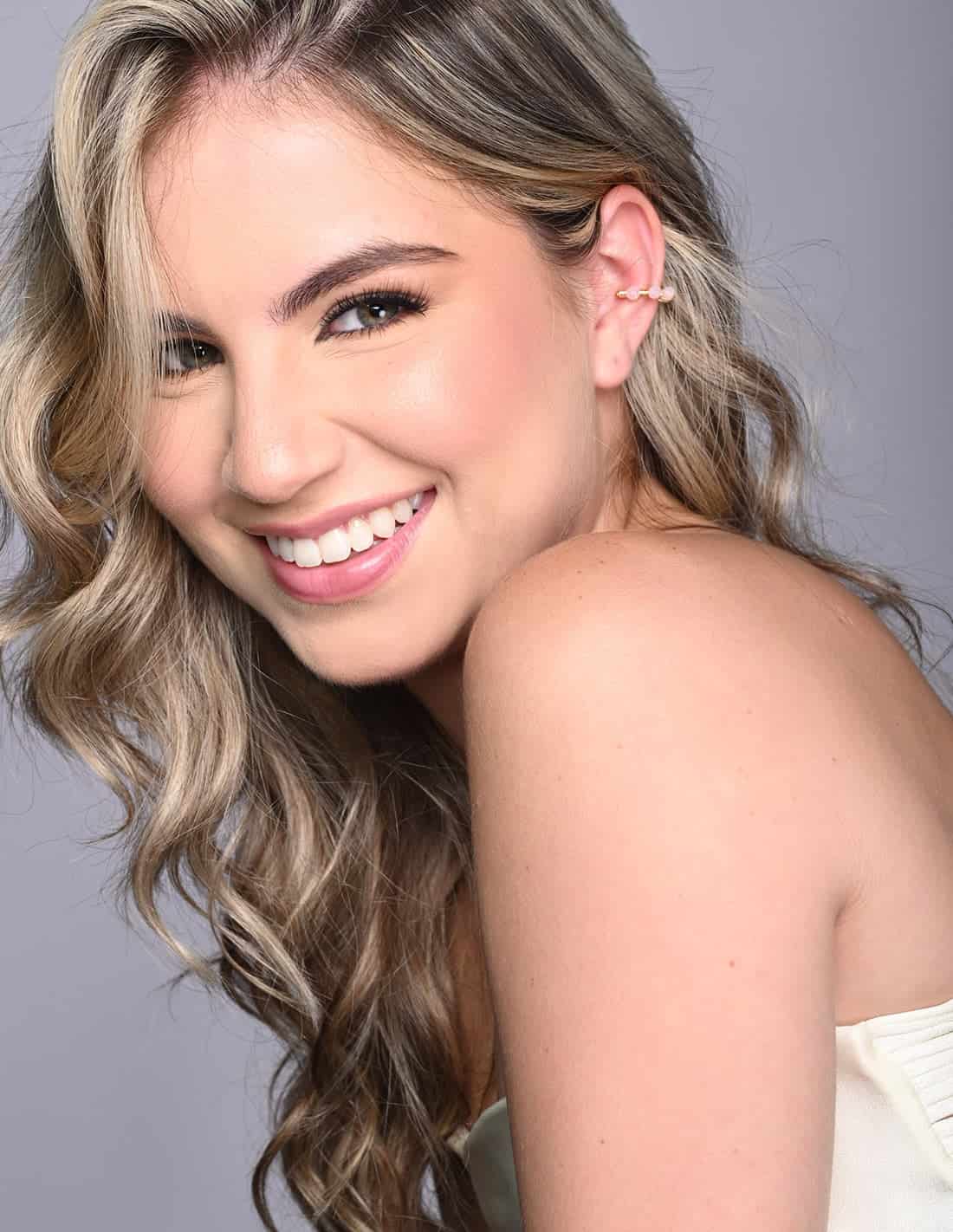 Ear Cuff Jazmin Pink - miniatura 1
