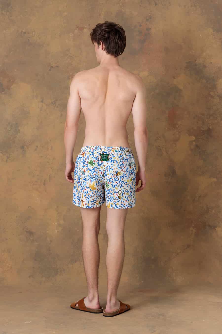 Men's swim trunk delphos white - miniatura 4