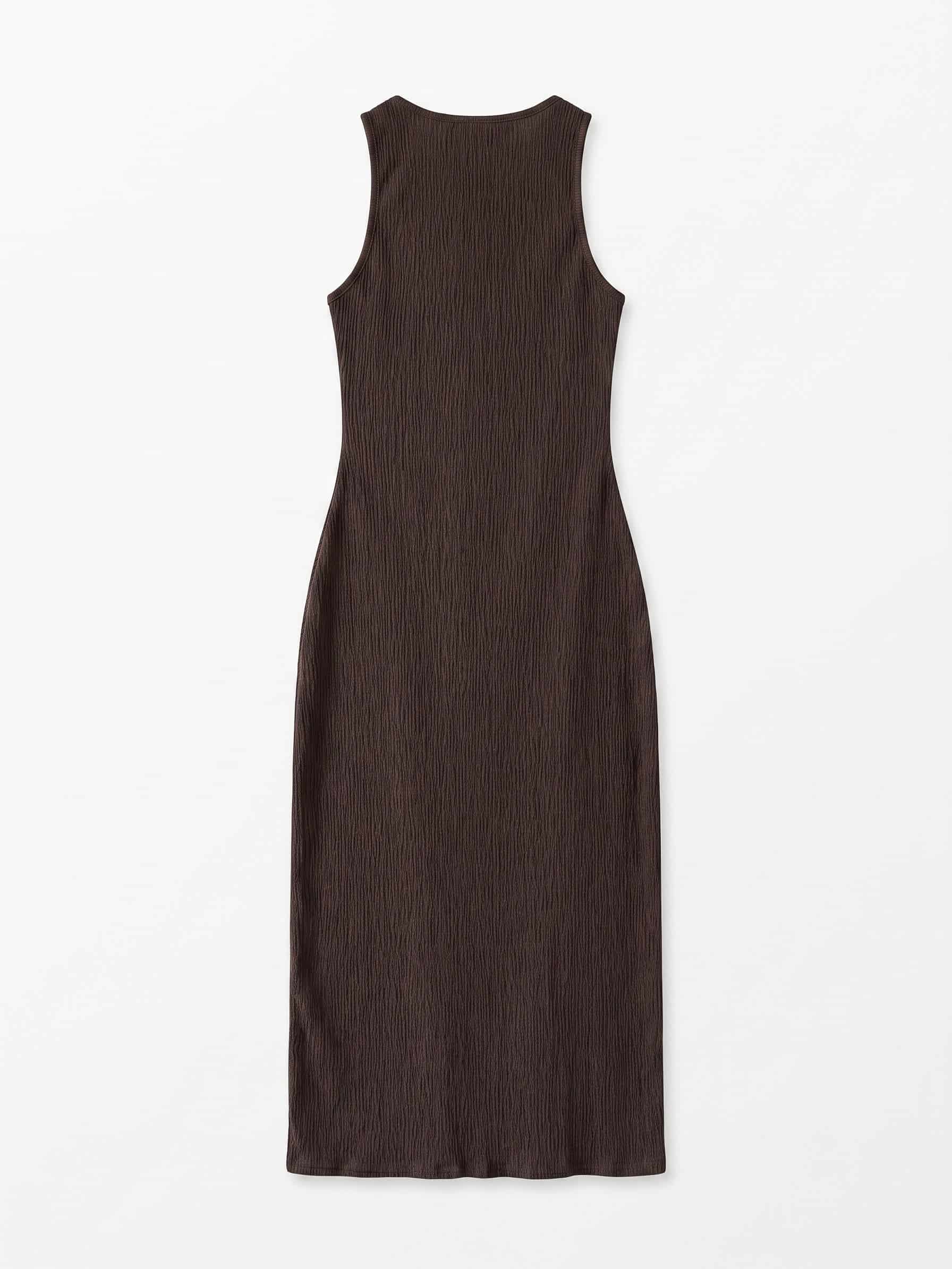 LONG TANK DRESS - BROWN - miniatura 13