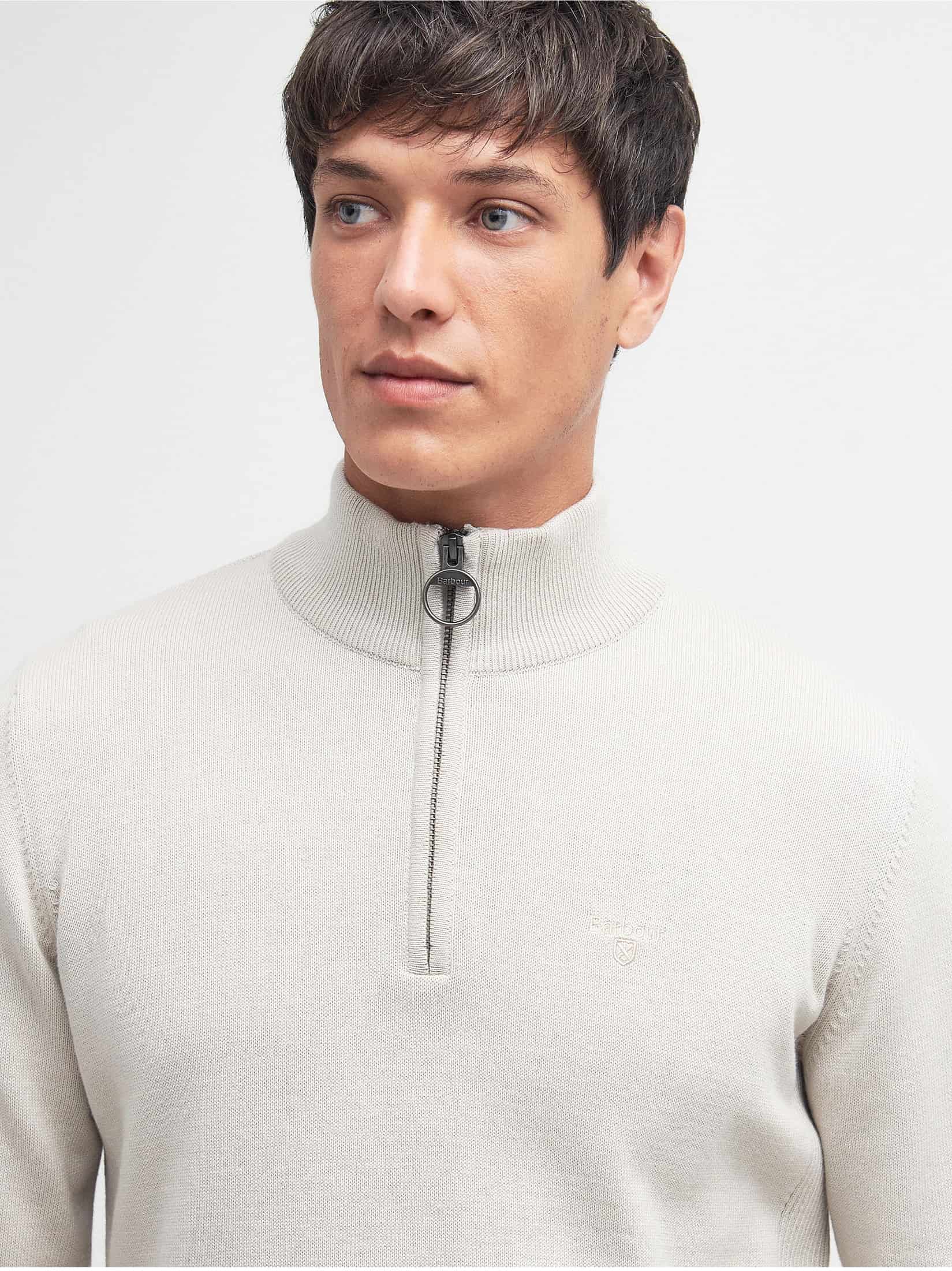 Cotton Quarter-Zip Jumper - miniatura 1